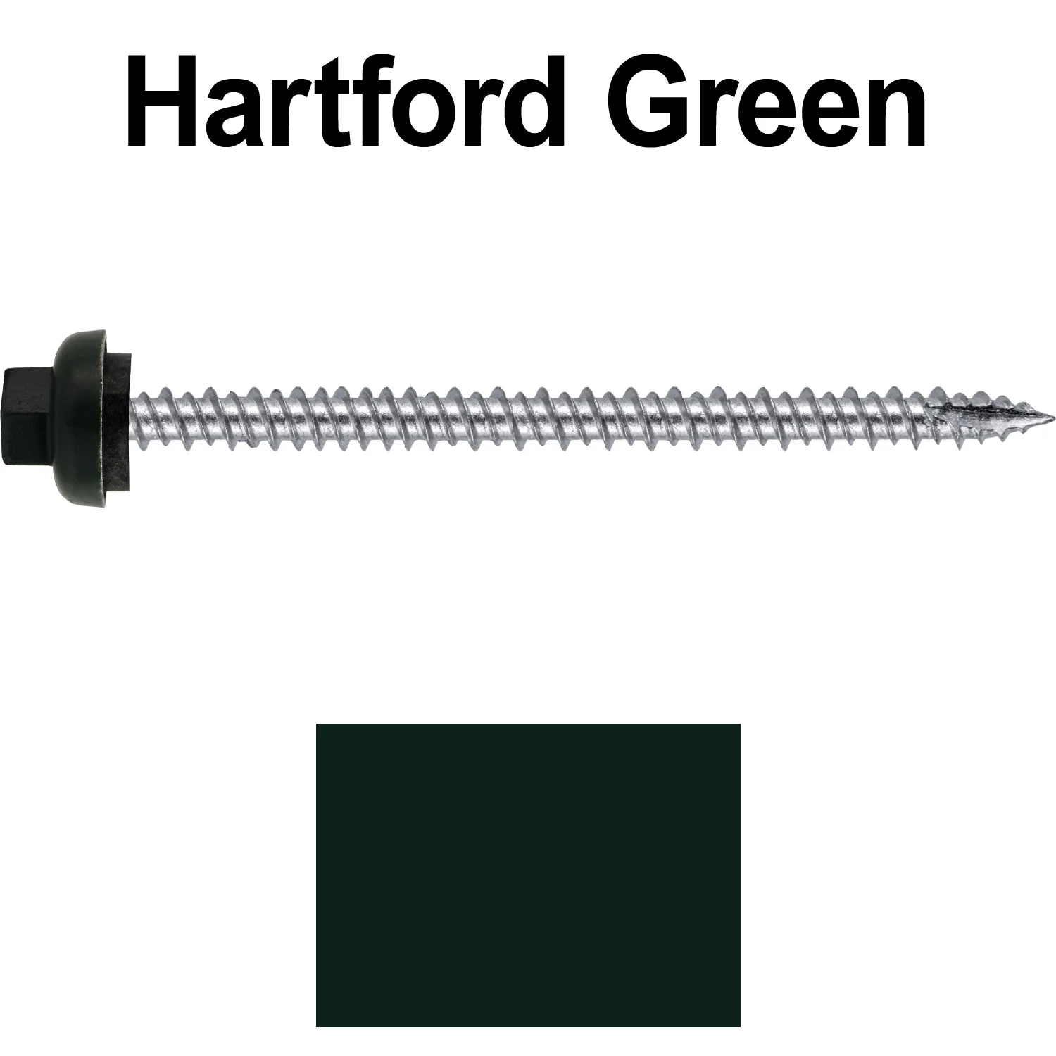 10 X 3“ HI-LO Zinc Aluminum Cap Metal Roofing Screws - Hex Washer Head - Self starting/self tapping - EPDM washer. Colored head. - Image 27
