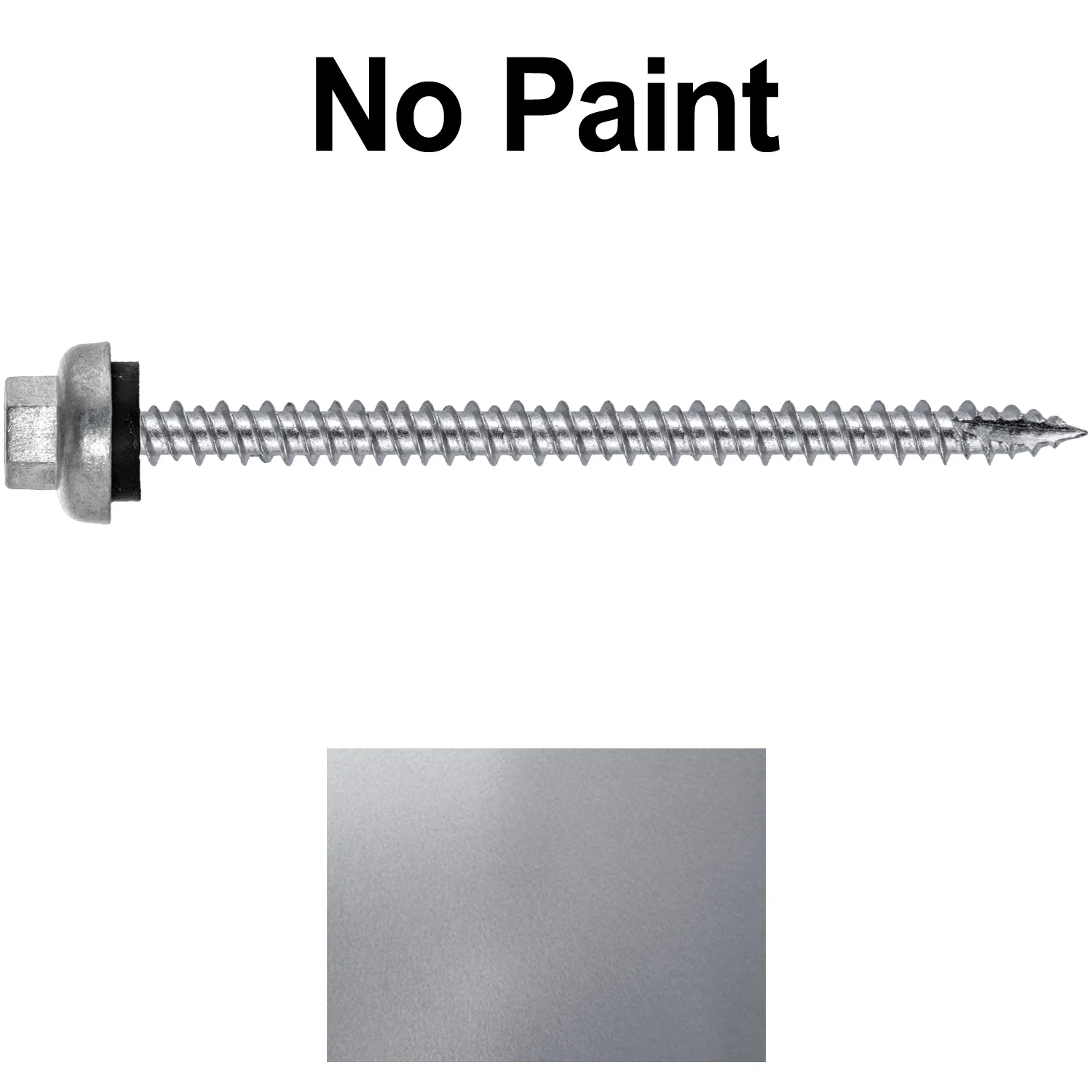 10 X 3“ HI-LO Zinc Aluminum Cap Metal Roofing Screws - Hex Washer Head - Self starting/self tapping - EPDM washer. Colored head. - Image 45
