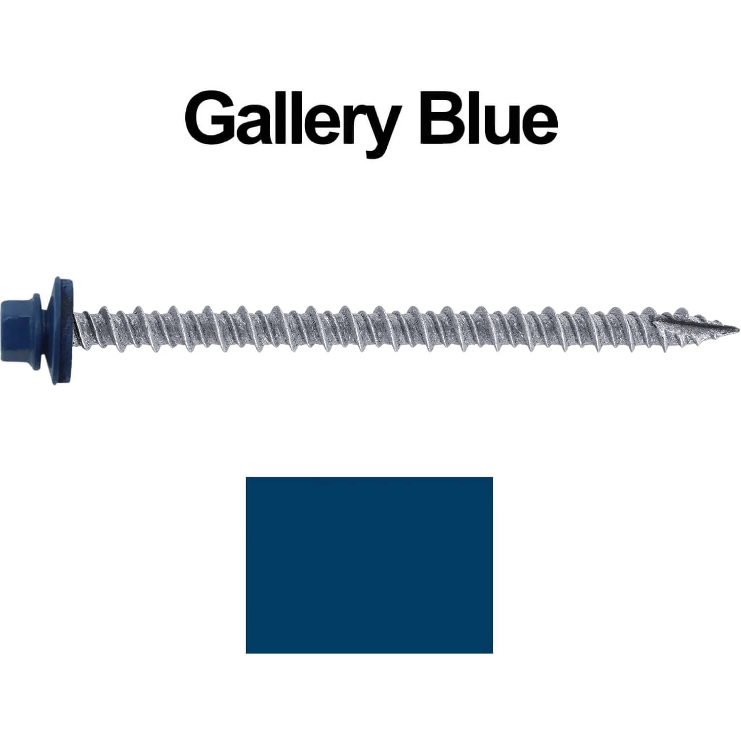 #10 x 3" Metal ROOFING SCREWS - Hex Washer Head - Self starting/self tapping - EPDM washer. Colored head. - Image 144
