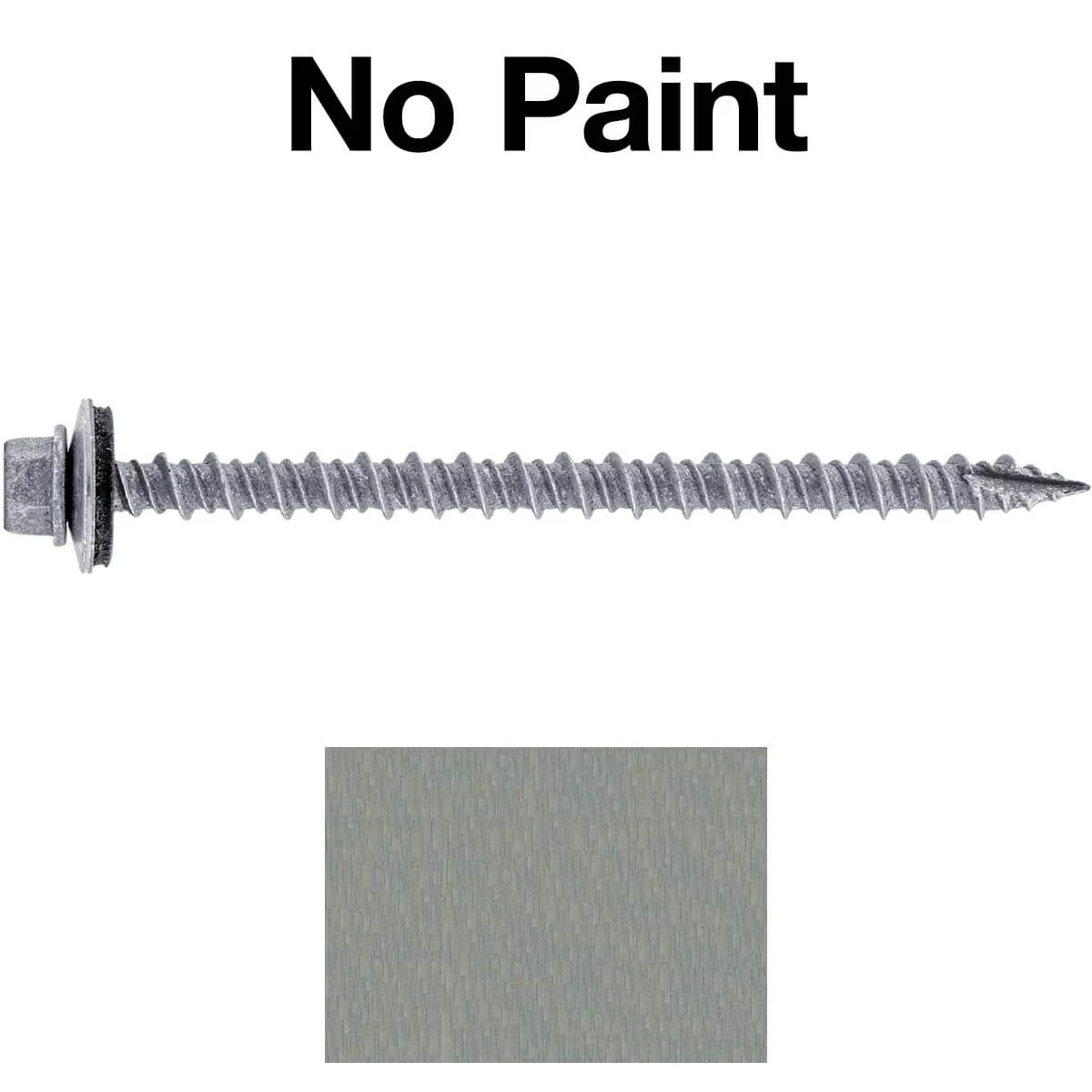 #10 x 3" Metal ROOFING SCREWS - Hex Washer Head - Self starting/self tapping - EPDM washer. Colored head. - Image 161