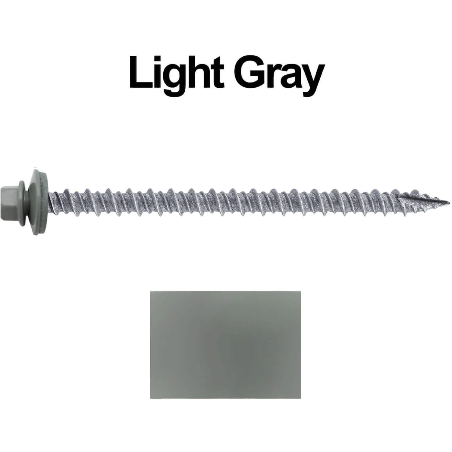 #10 x 3" Metal ROOFING SCREWS - Hex Washer Head - Self starting/self tapping - EPDM washer. Colored head. - Image 163