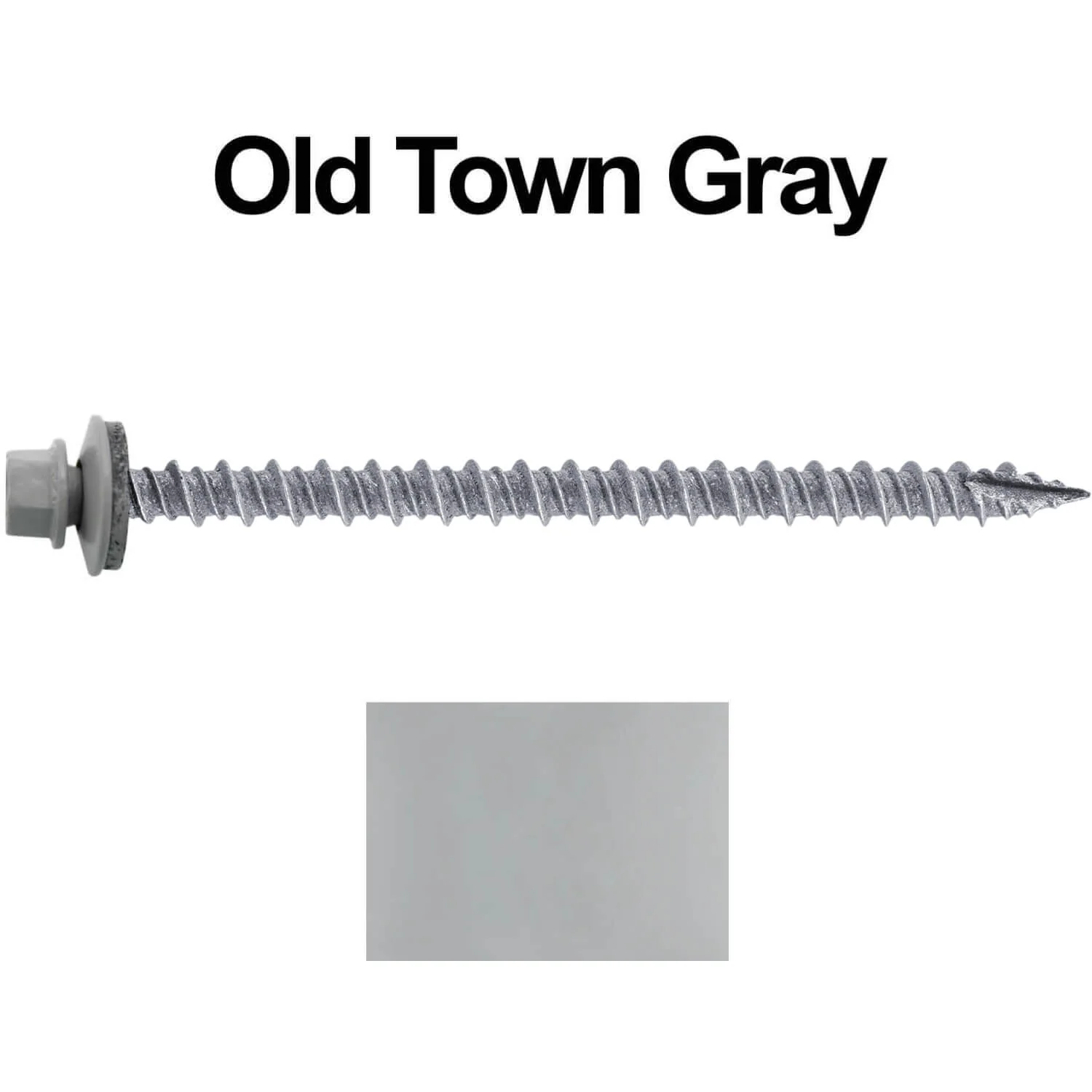 #10 x 3" Metal ROOFING SCREWS - Hex Washer Head - Self starting/self tapping - EPDM washer. Colored head. - Image 31