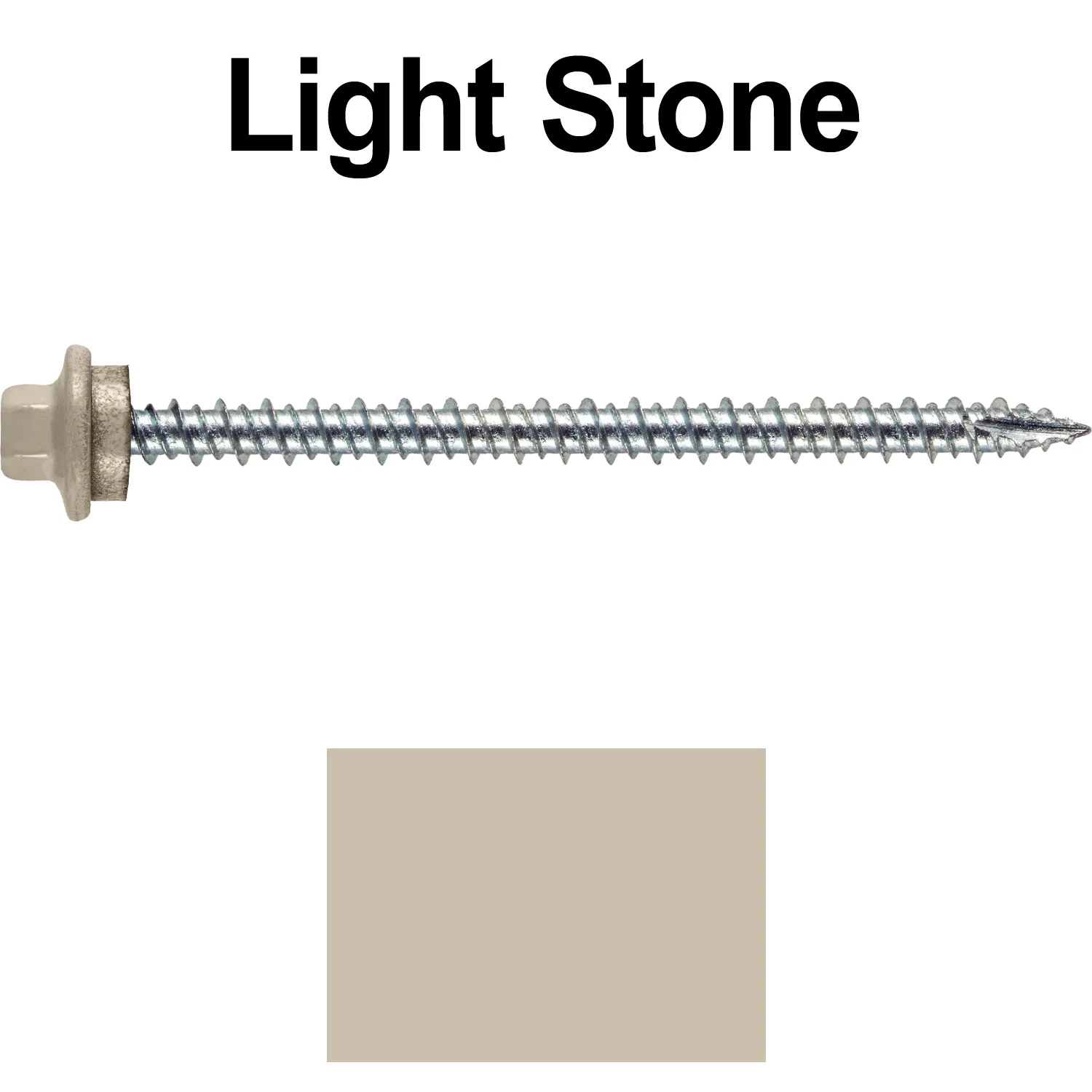 10 x 3” - STAINLESS HEX / ZINC Sheet Metal Roof Screw. Self starting metal to wood siding screws. EPDM washer. Colored head. - Image 104
