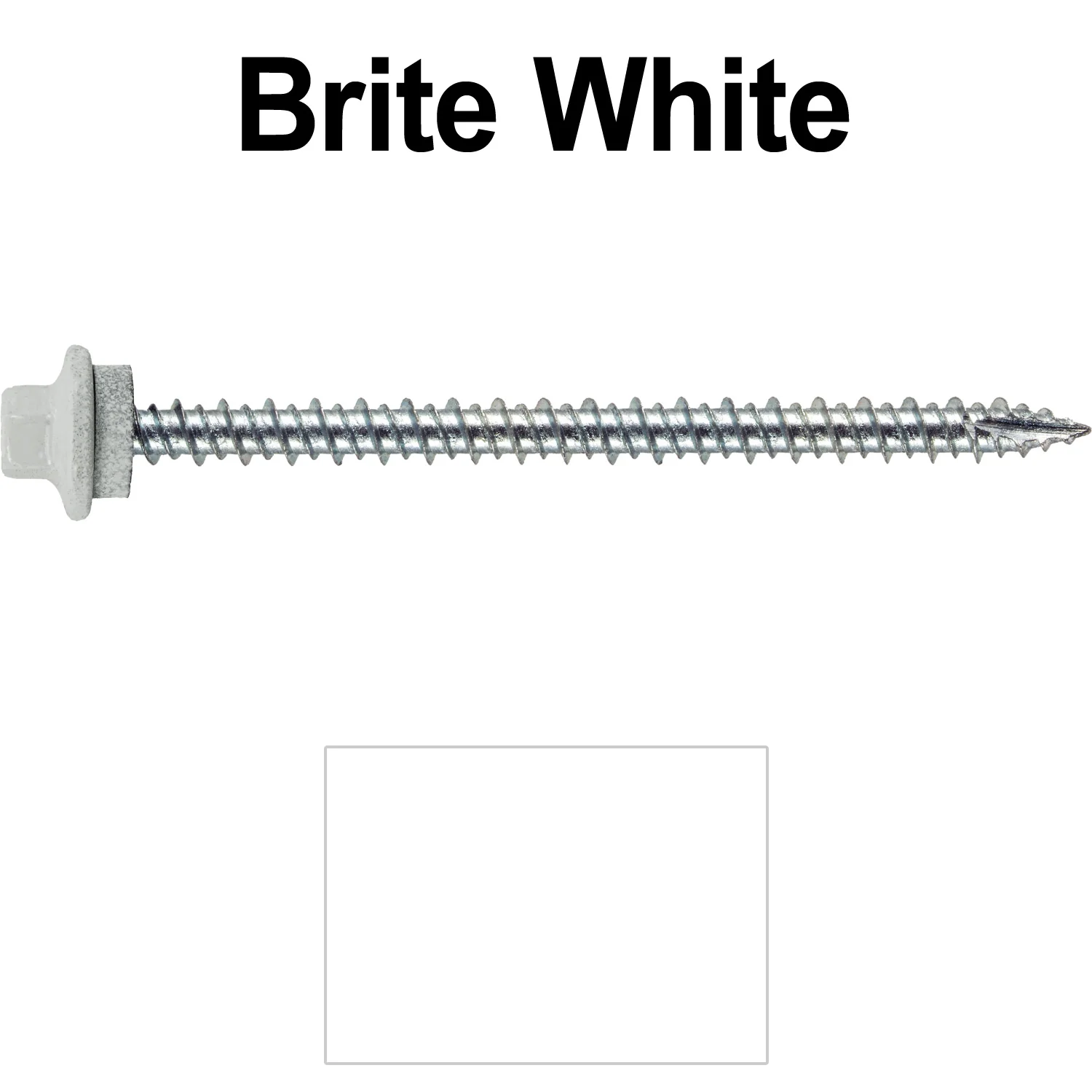 10 x 3” - STAINLESS HEX / ZINC Sheet Metal Roof Screw. Self starting metal to wood siding screws. EPDM washer. Colored head. - Image 11