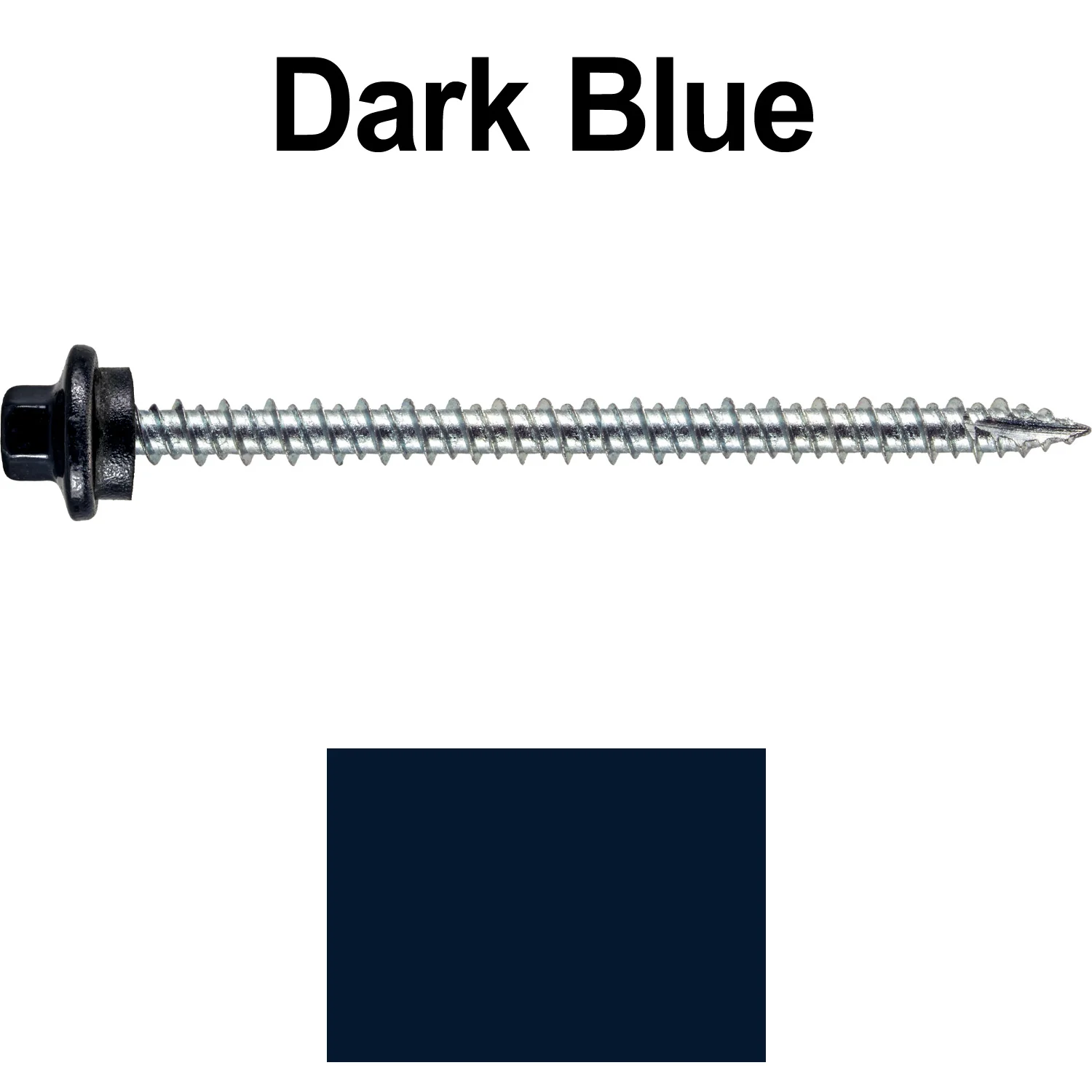 10 x 3” - STAINLESS HEX / ZINC Sheet Metal Roof Screw. Self starting metal to wood siding screws. EPDM washer. Colored head. - Image 20