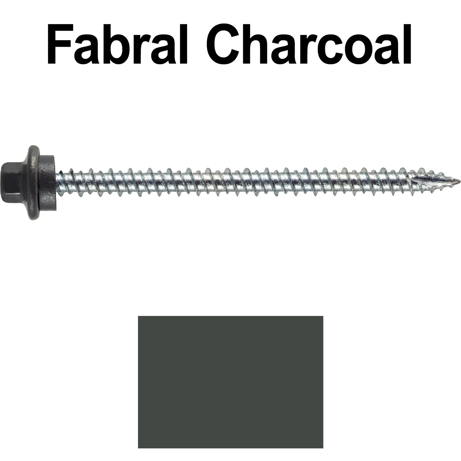10 x 3” - STAINLESS HEX / ZINC Sheet Metal Roof Screw. Self starting metal to wood siding screws. EPDM washer. Colored head. - Image 25