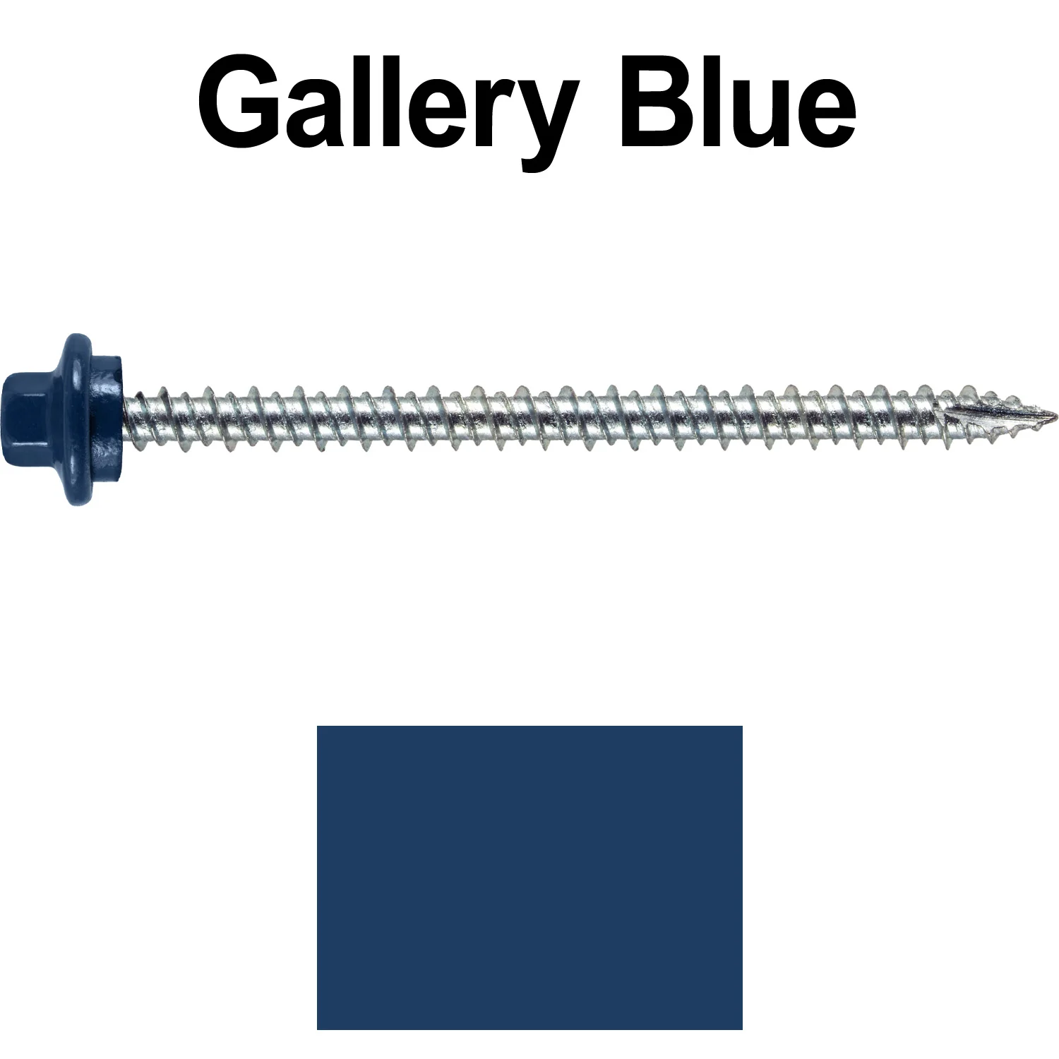 10 x 3” - STAINLESS HEX / ZINC Sheet Metal Roof Screw. Self starting metal to wood siding screws. EPDM washer. Colored head. - Image 26
