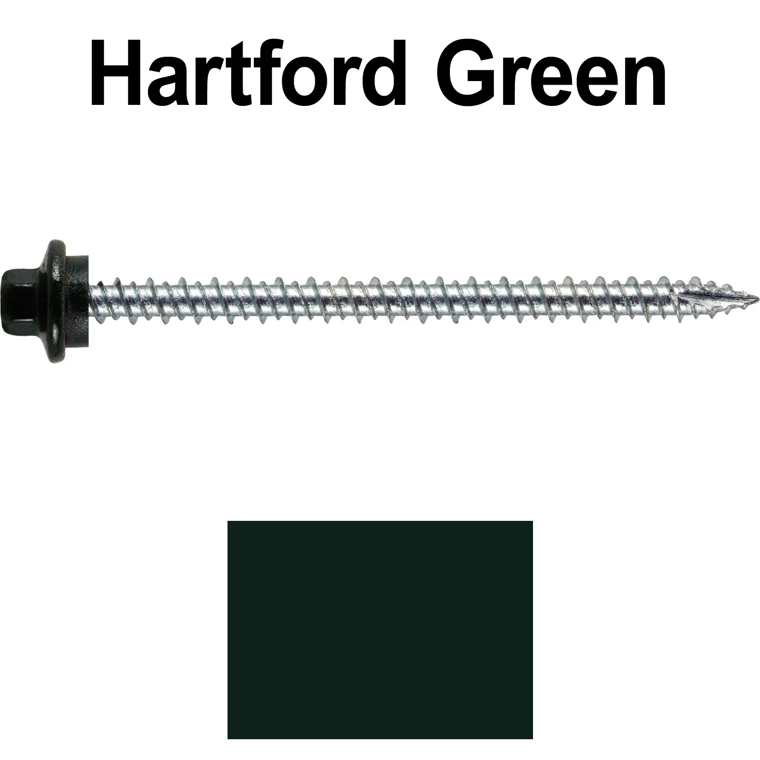 10 x 3” - STAINLESS HEX / ZINC Sheet Metal Roof Screw. Self starting metal to wood siding screws. EPDM washer. Colored head. - Image 27
