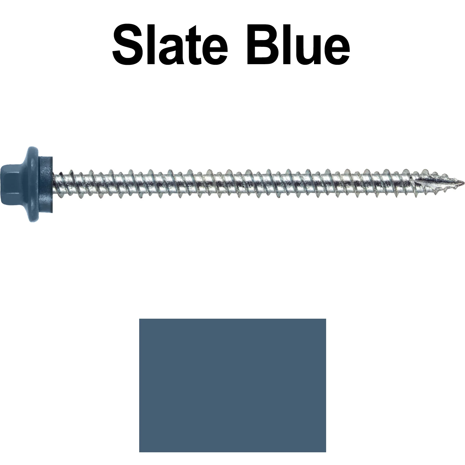 10 x 3” - STAINLESS HEX / ZINC Sheet Metal Roof Screw. Self starting metal to wood siding screws. EPDM washer. Colored head. - Image 42