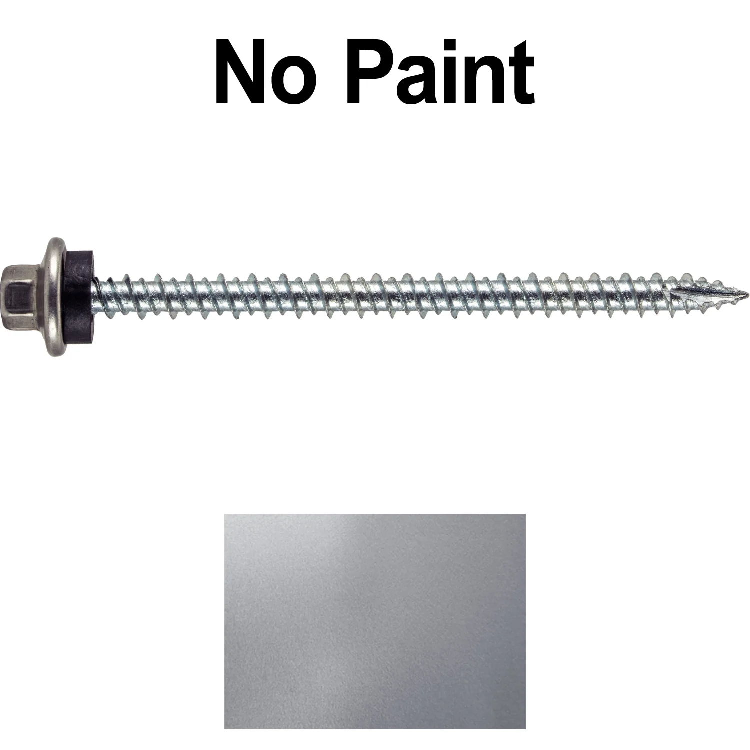 10 x 3” - STAINLESS HEX / ZINC Sheet Metal Roof Screw. Self starting metal to wood siding screws. EPDM washer. Colored head. - Image 45