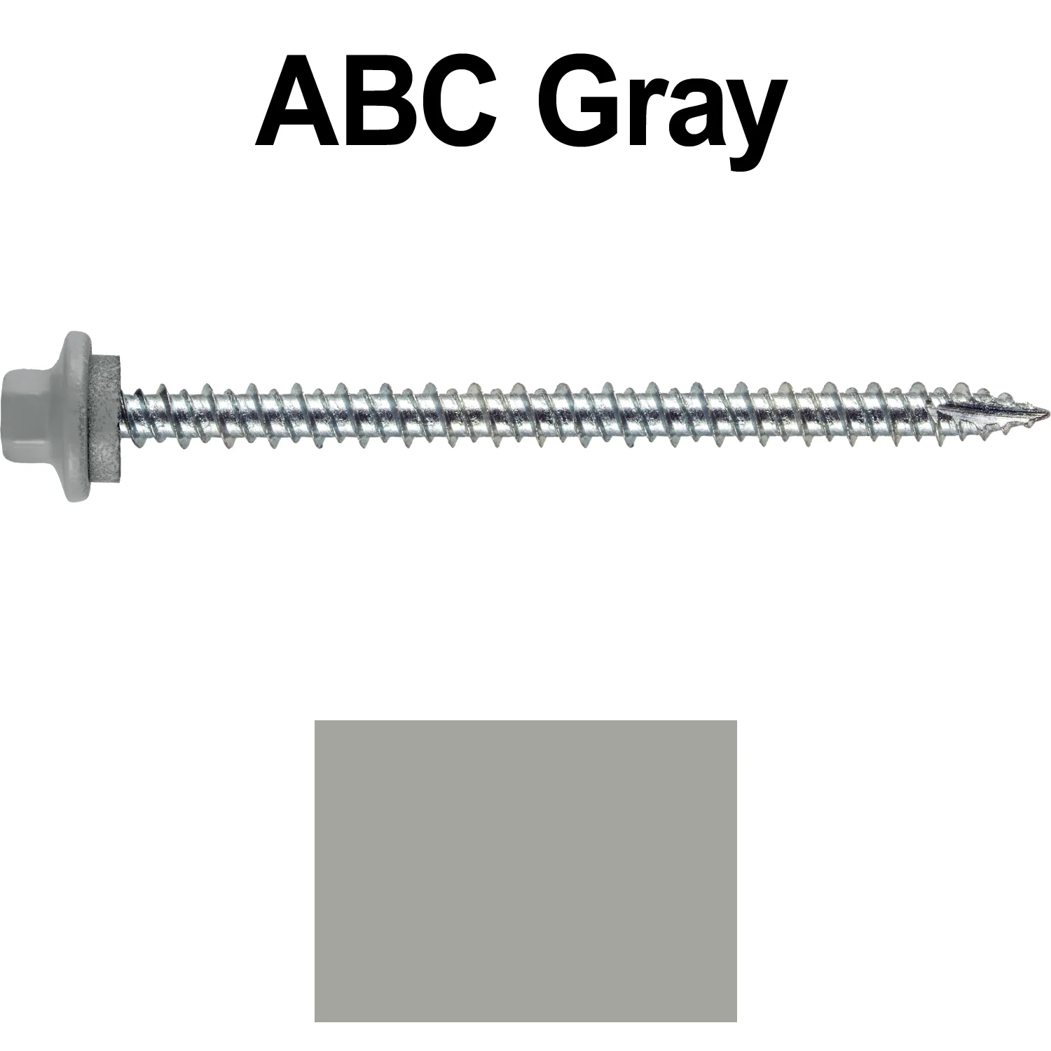10 x 3” - STAINLESS HEX / ZINC Sheet Metal Roof Screw. Self starting metal to wood siding screws. EPDM washer. Colored head. - Image 48