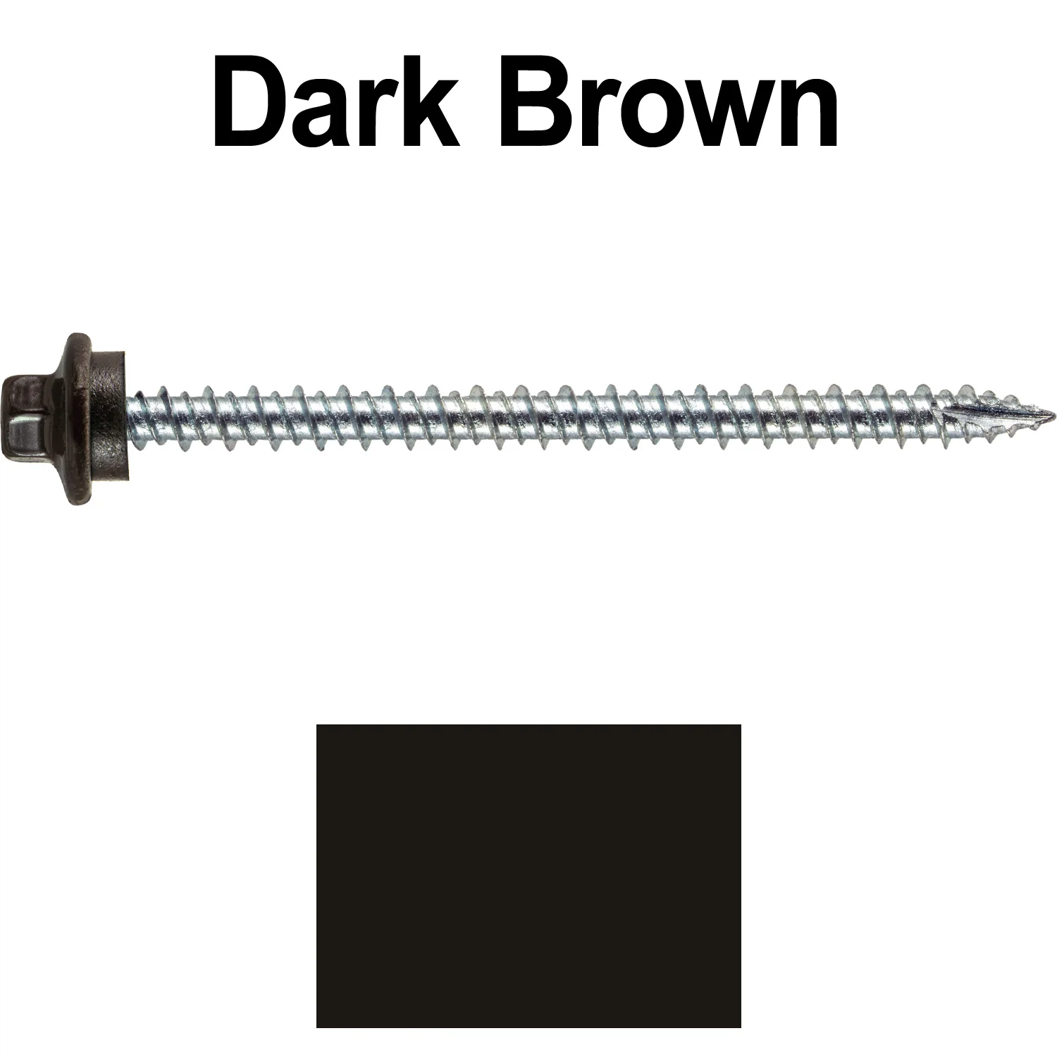 10 x 3” - STAINLESS HEX / ZINC Sheet Metal Roof Screw. Self starting metal to wood siding screws. EPDM washer. Colored head. - Image 79