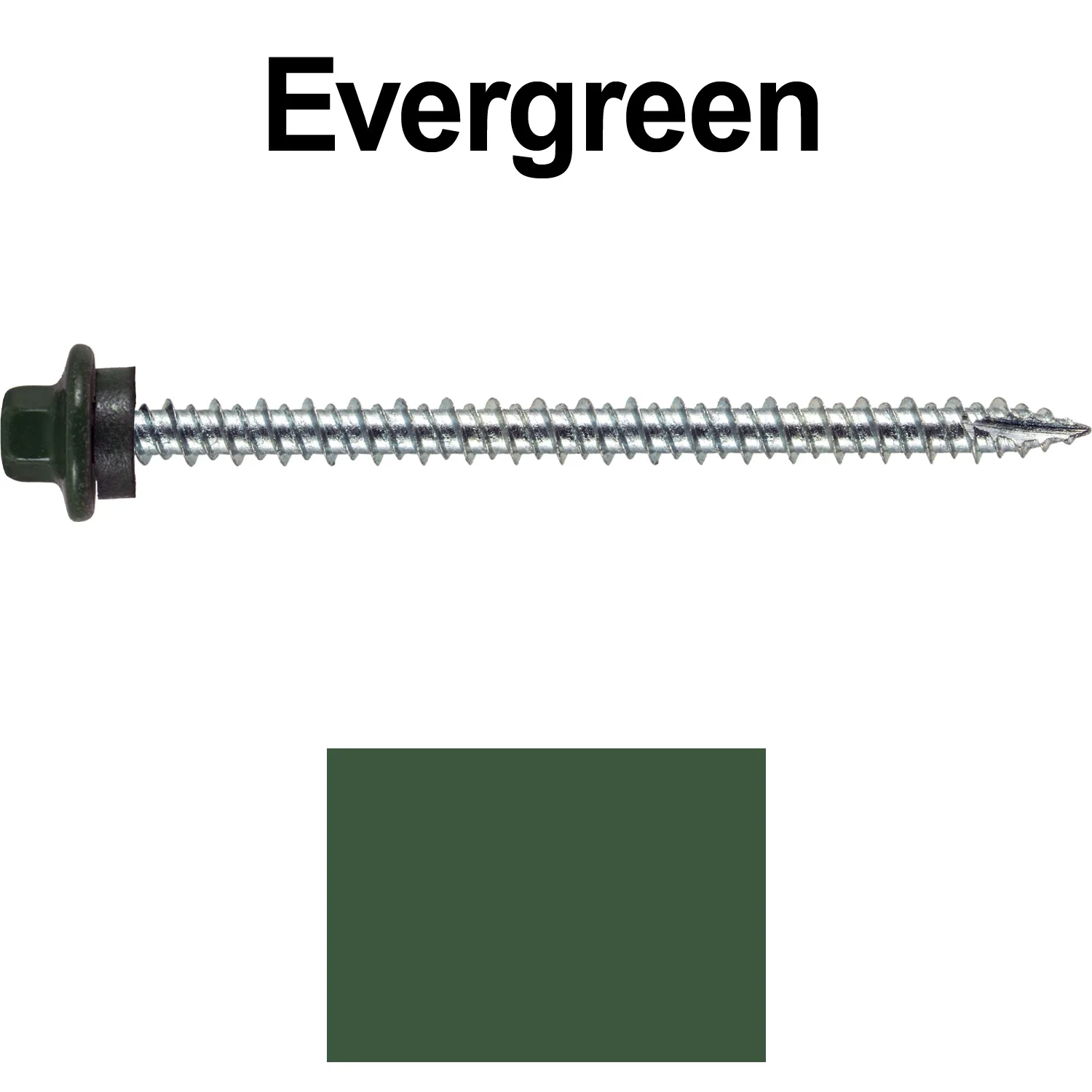 10 x 3” - STAINLESS HEX / ZINC Sheet Metal Roof Screw. Self starting metal to wood siding screws. EPDM washer. Colored head. - Image 84