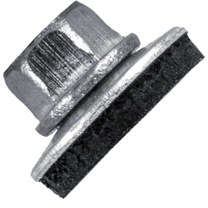 #10 x 4" Metal ROOFING SCREWS - Hex Washer Head - Self starting/self tapping - EPDM washer. Colored head. - Image 3