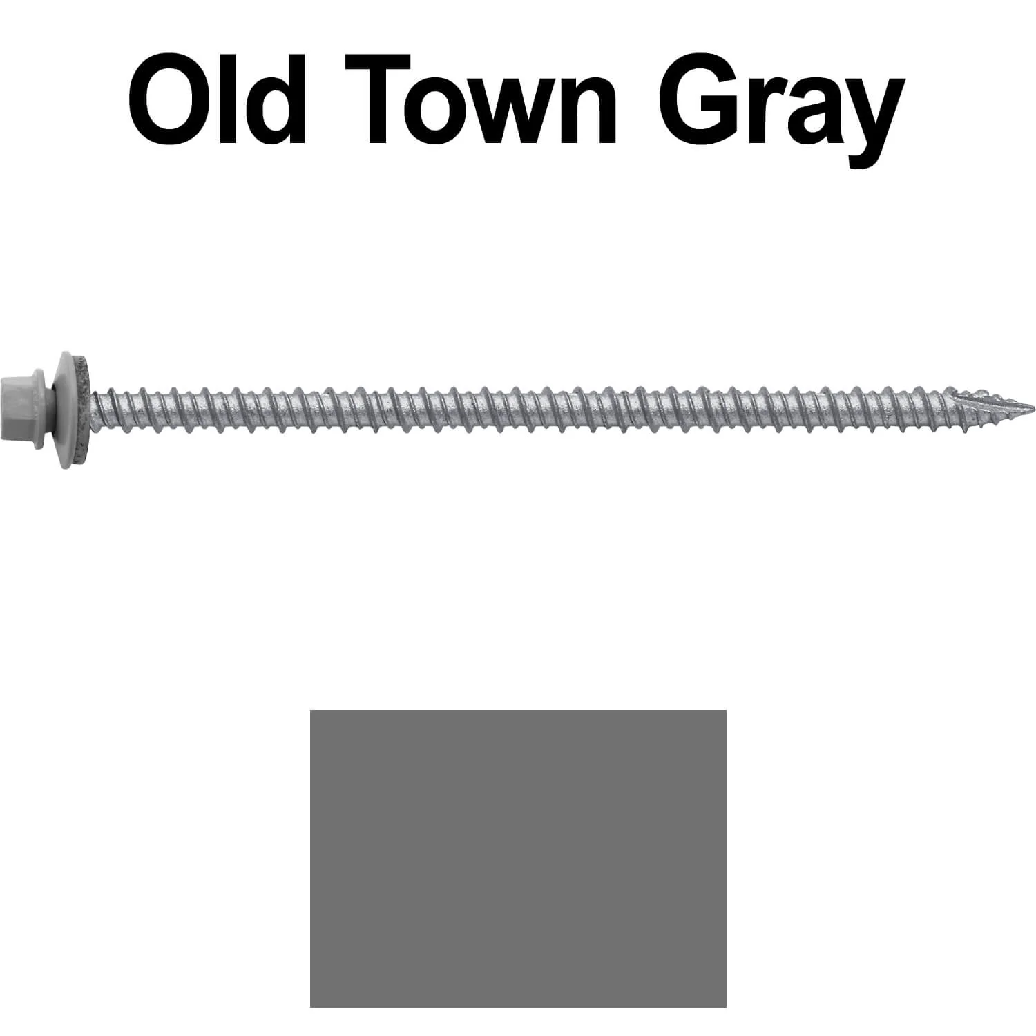 #10 x 4" Metal ROOFING SCREWS - Hex Washer Head - Self starting/self tapping - EPDM washer. Colored head. - Image 36