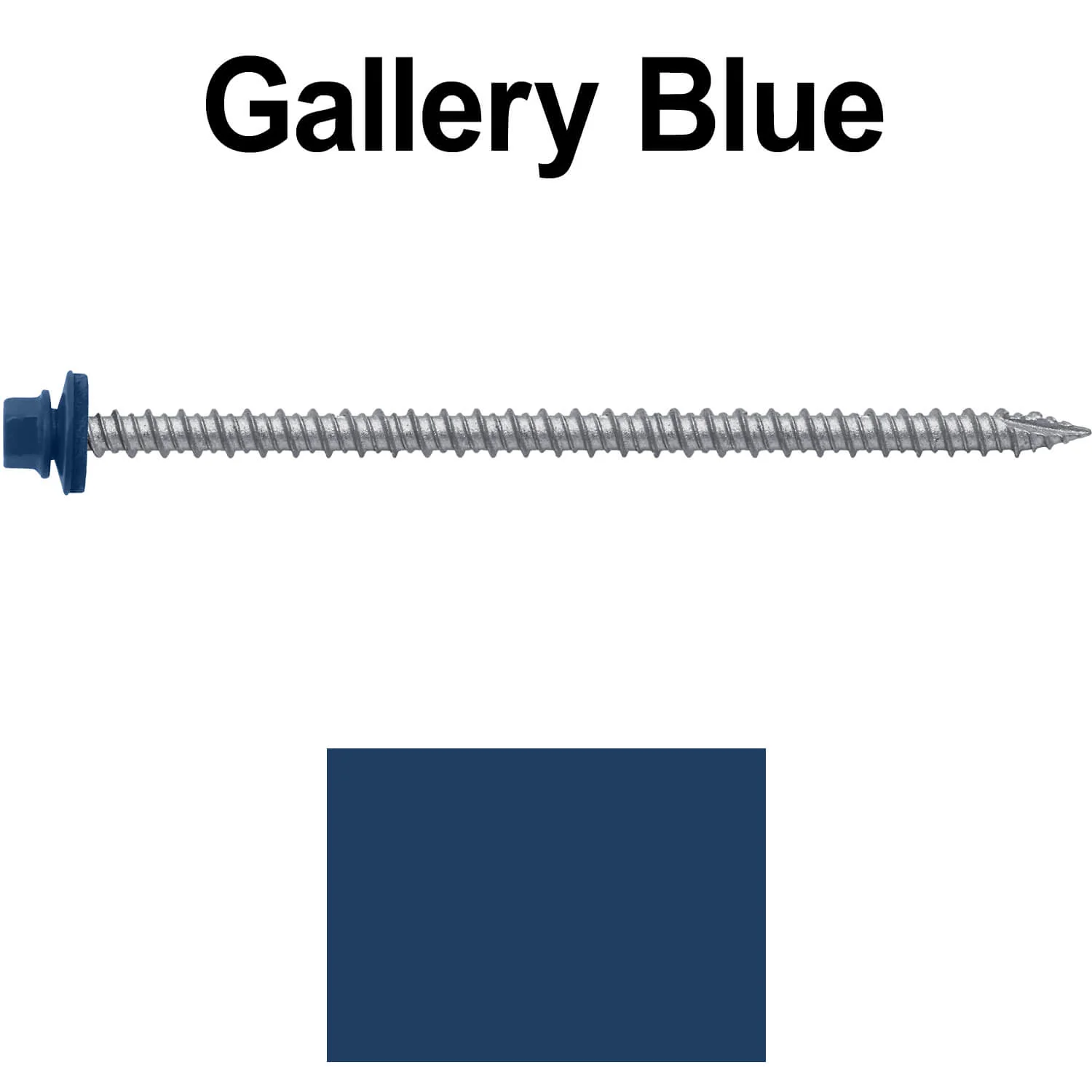 #10 x 4" Metal ROOFING SCREWS - Hex Washer Head - Self starting/self tapping - EPDM washer. Colored head. - Image 84