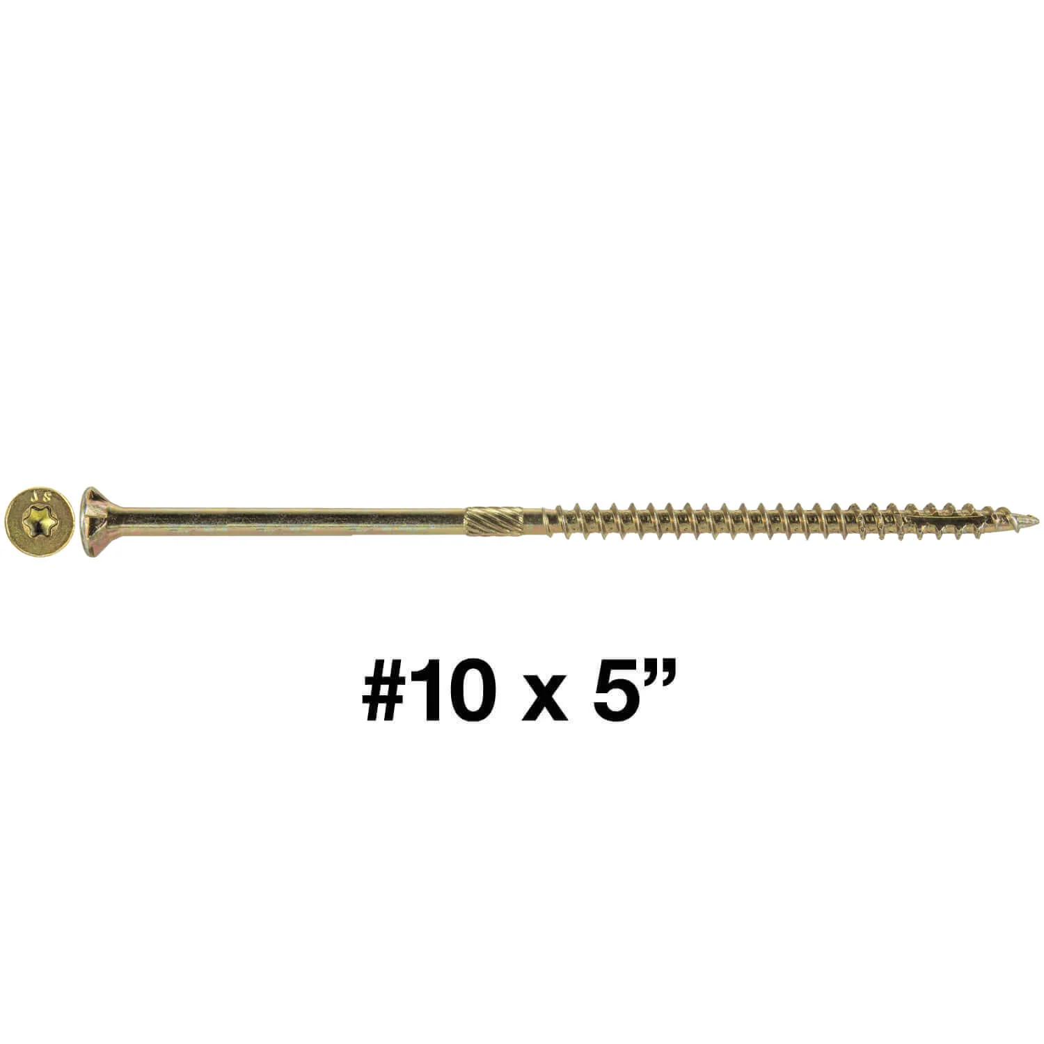 #10 Gold Star/Torx Drive Zinc Coated T-25 Flat Head Wood Screws - Image 28