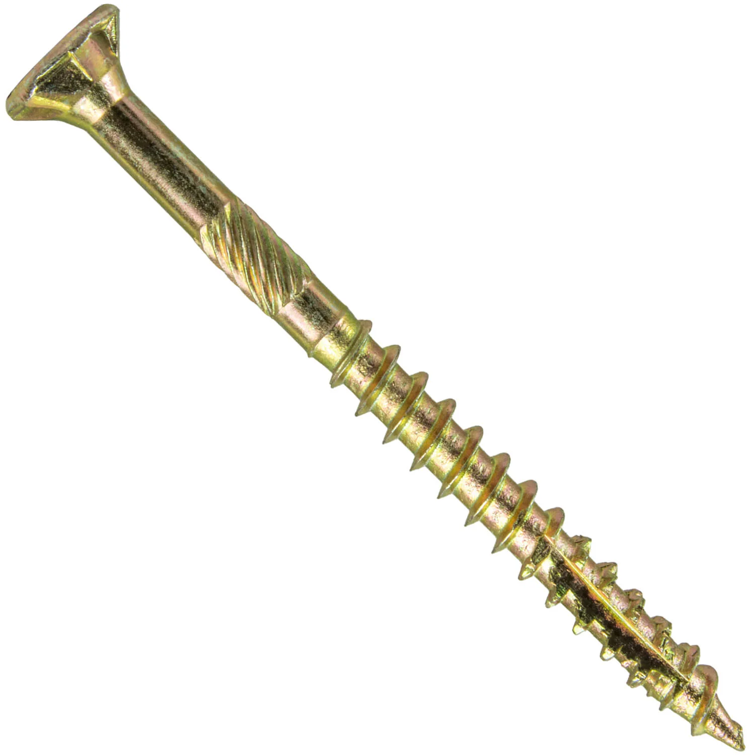 #10 Gold Star/Torx Drive Zinc Coated T-25 Flat Head Wood Screws - Image 4