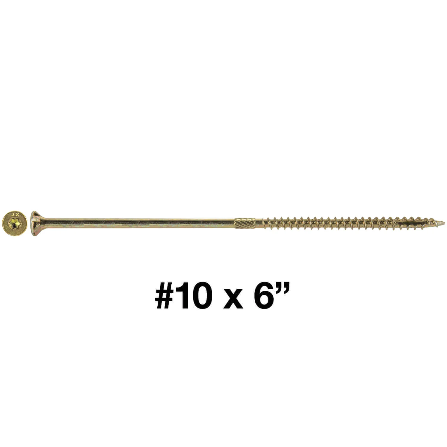 #10 Gold Star/Torx Drive Zinc Coated T-25 Flat Head Wood Screws - Image 76