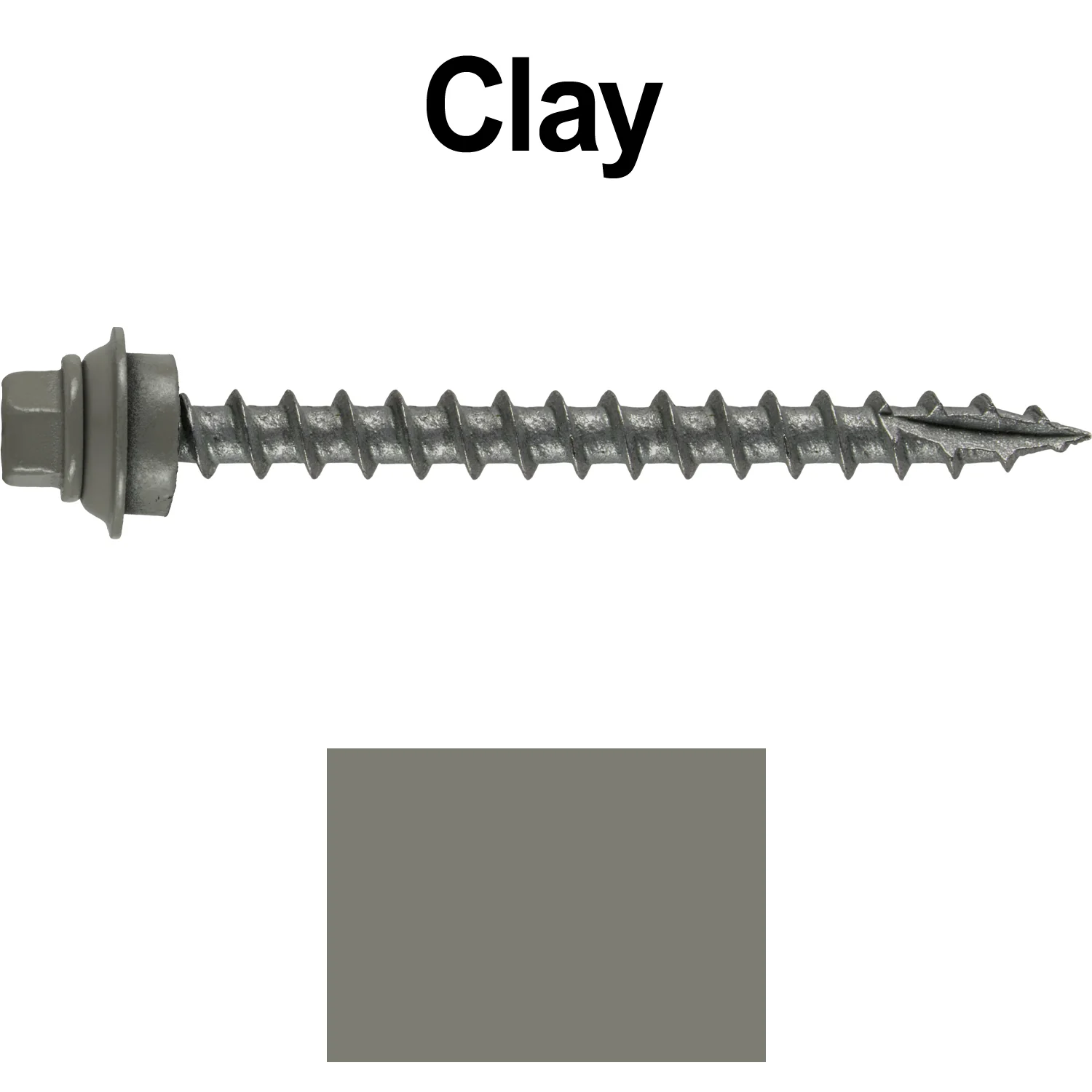 12 X 2-1/2" Metal Roofing Screws For OSB and Plywood - Galvanized Metal to Wood Type 17 Tip - 1/4" Hex Head - Assembled EPDM Washer - Image 27
