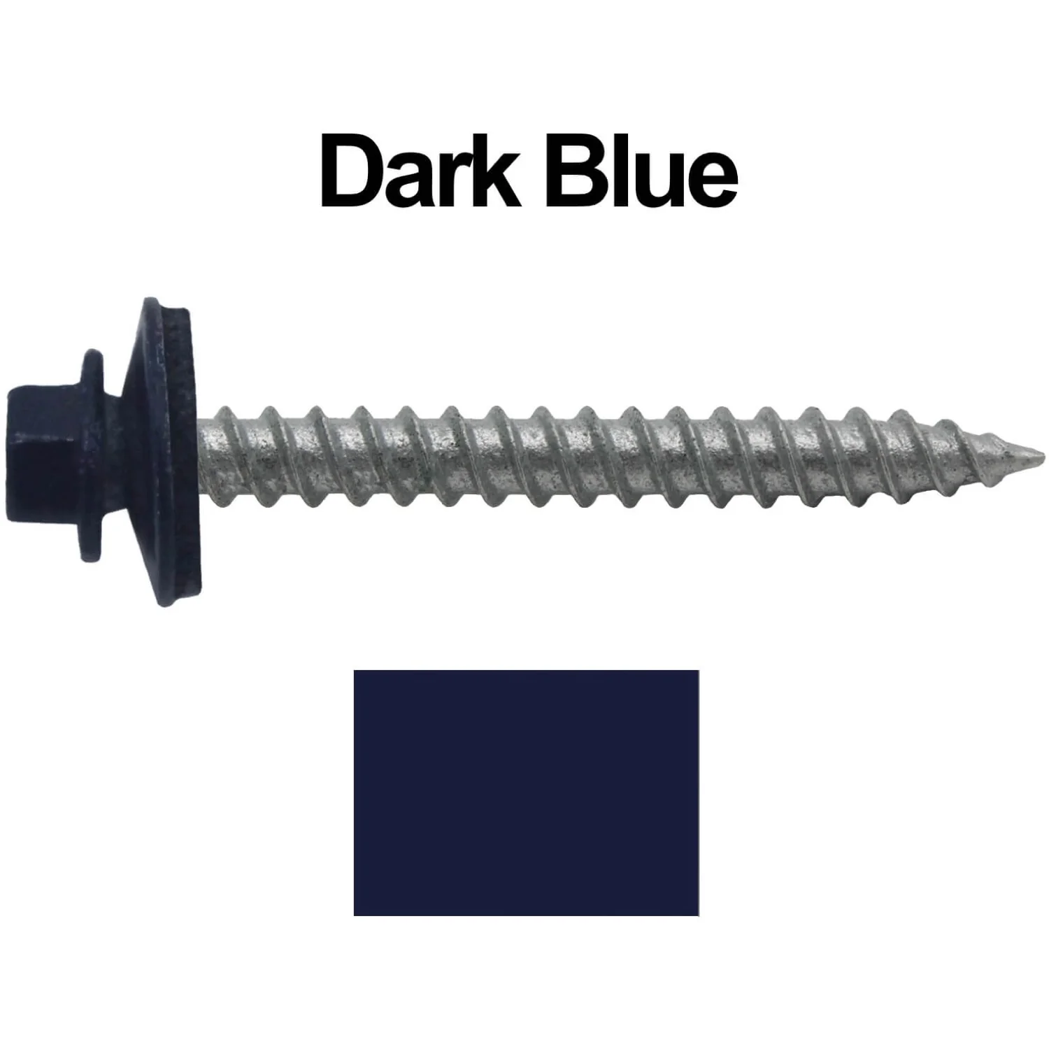 #12 x 2" RE-GRIP METAL ROOFING SCREWS - Hex Washer Head - Self starting/self tapping - EPDM washer. Colored head. - Image 113