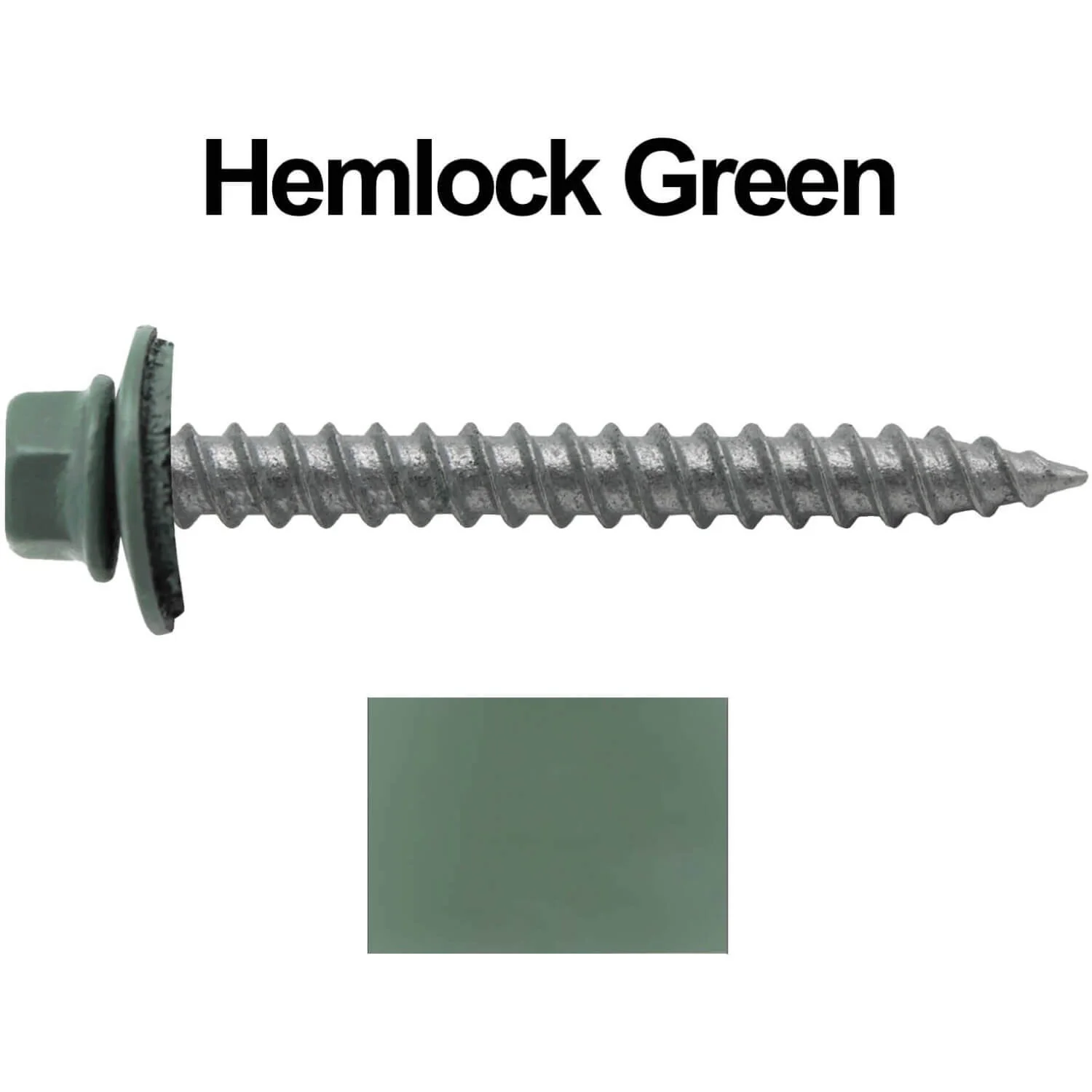 #12 x 2" RE-GRIP METAL ROOFING SCREWS - Hex Washer Head - Self starting/self tapping - EPDM washer. Colored head. - Image 17
