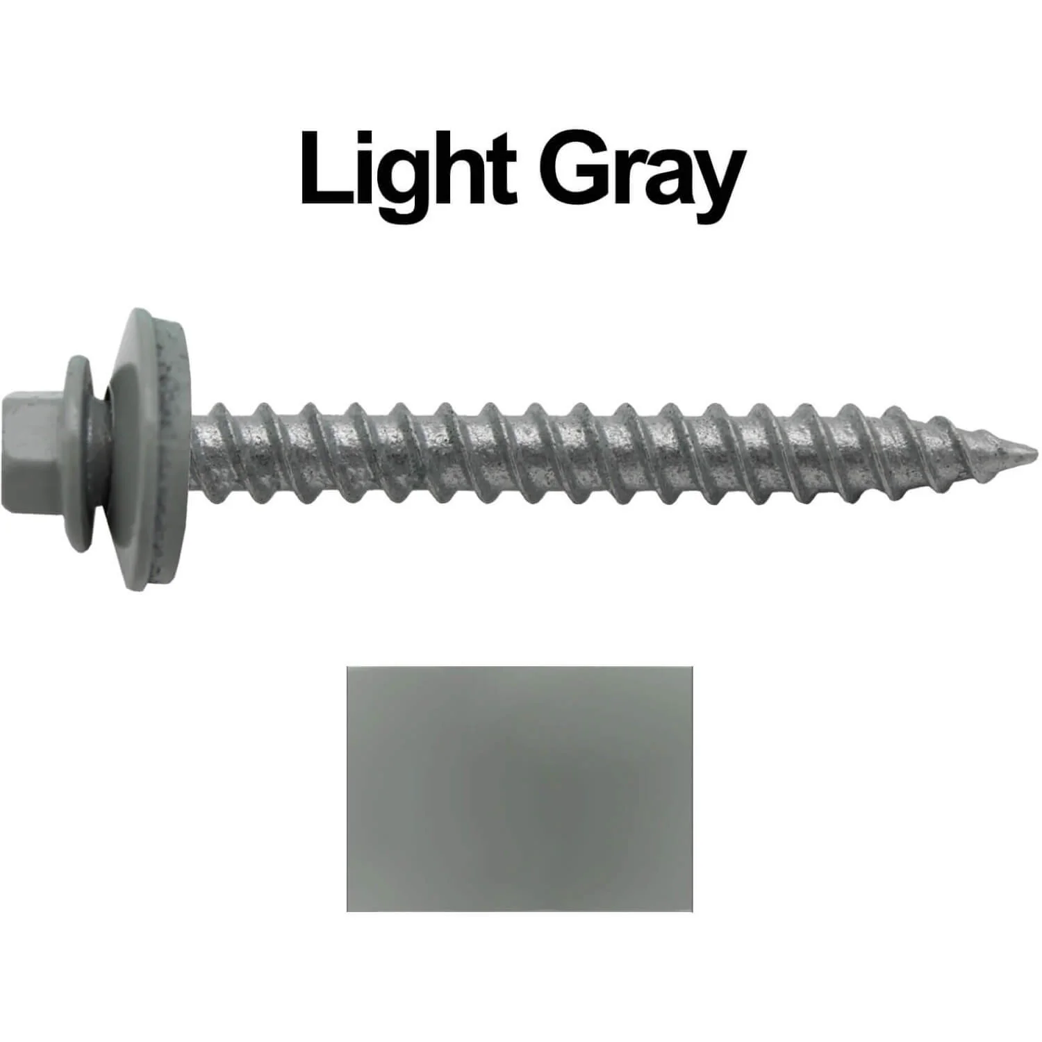 #12 x 2" RE-GRIP METAL ROOFING SCREWS - Hex Washer Head - Self starting/self tapping - EPDM washer. Colored head. - Image 19
