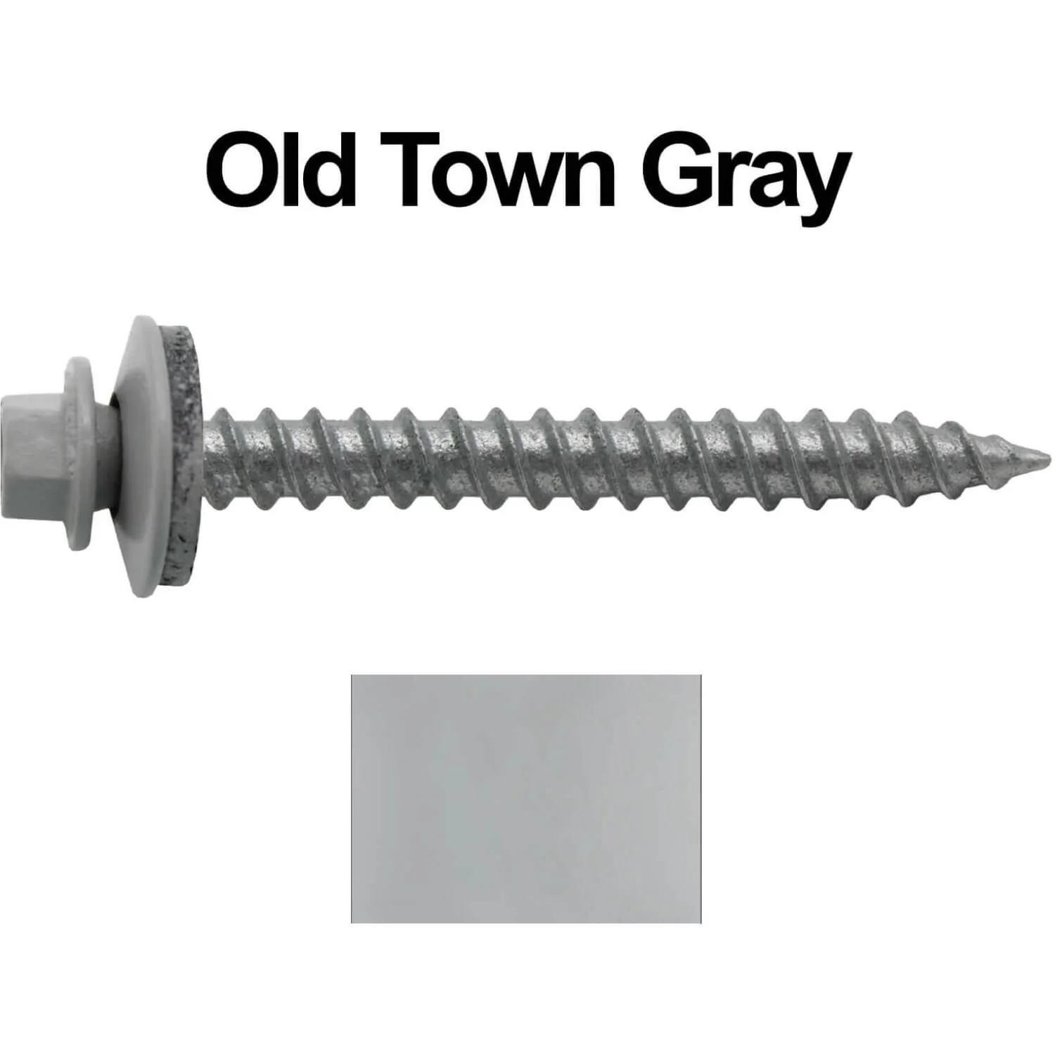 #12 x 2" RE-GRIP METAL ROOFING SCREWS - Hex Washer Head - Self starting/self tapping - EPDM washer. Colored head. - Image 24