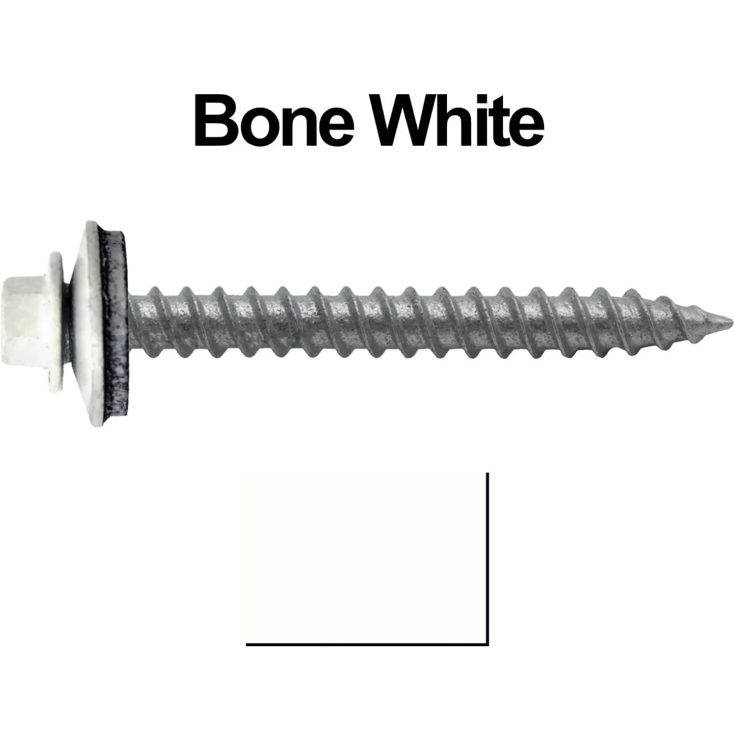 #12 x 2" RE-GRIP METAL ROOFING SCREWS - Hex Washer Head - Self starting/self tapping - EPDM washer. Colored head. - Image 39