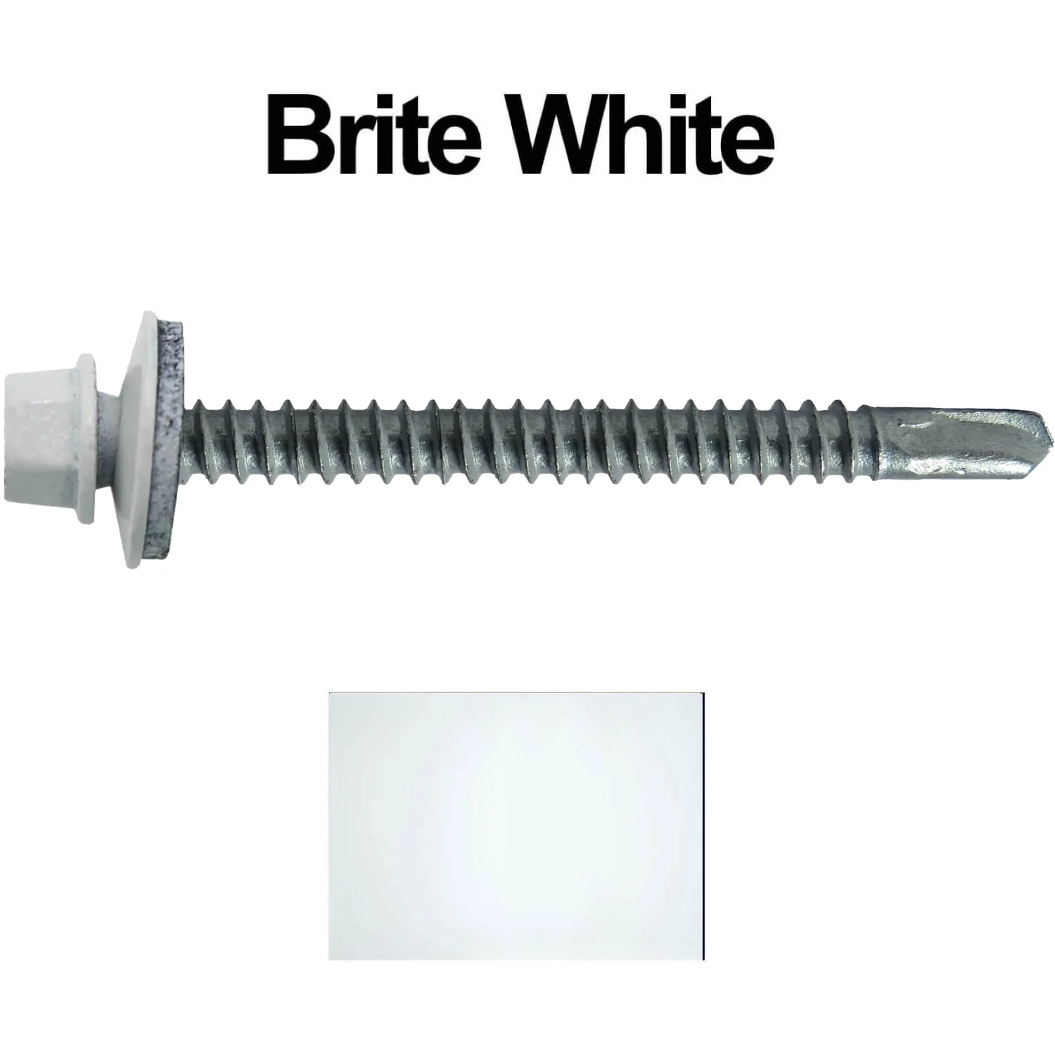 #12 X 3" Metal to Metal Type #3 Roofing Screws - Hex Washer Head - Self starting/self tapping - 5/8" EPDM washer. Colored head. - Image 109