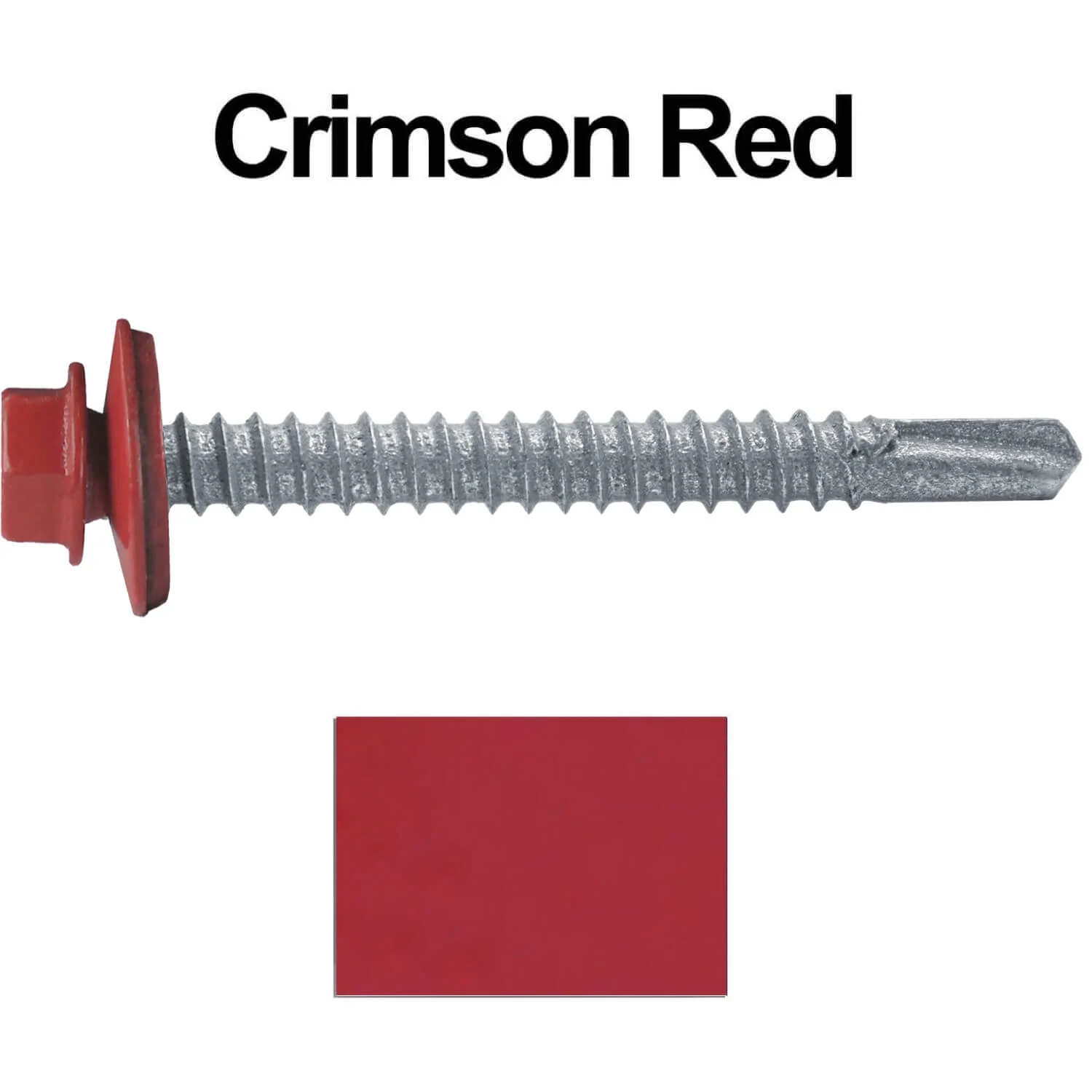 #12 x 2" Metal to Metal Type #3 Metal Roofing Screws - Hex Head Drill Point - 9/16" EPDM Washer. - Image 18