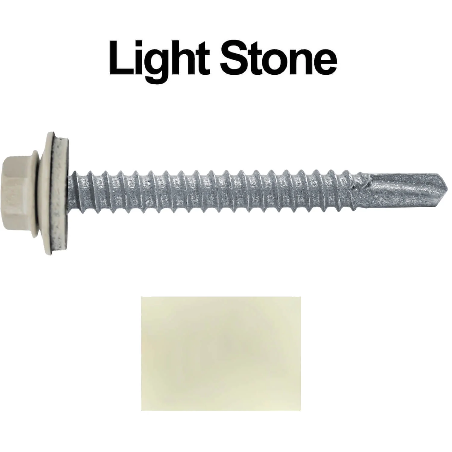 #12 x 2" Metal to Metal Type #3 Metal Roofing Screws - Hex Head Drill Point - 9/16" EPDM Washer. - Image 33