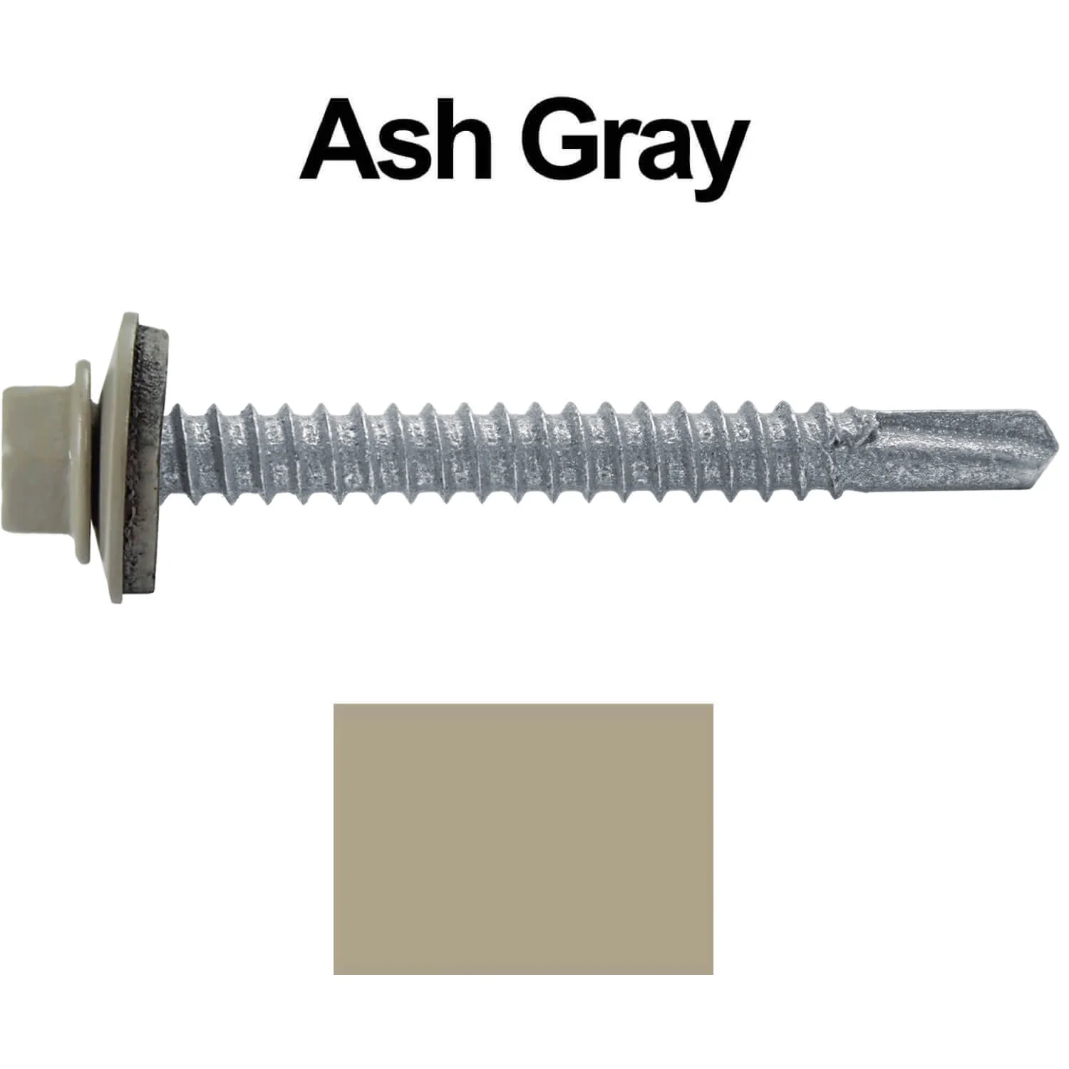 #12 x 2" Metal to Metal Type #3 Metal Roofing Screws - Hex Head Drill Point - 9/16" EPDM Washer. - Image 51