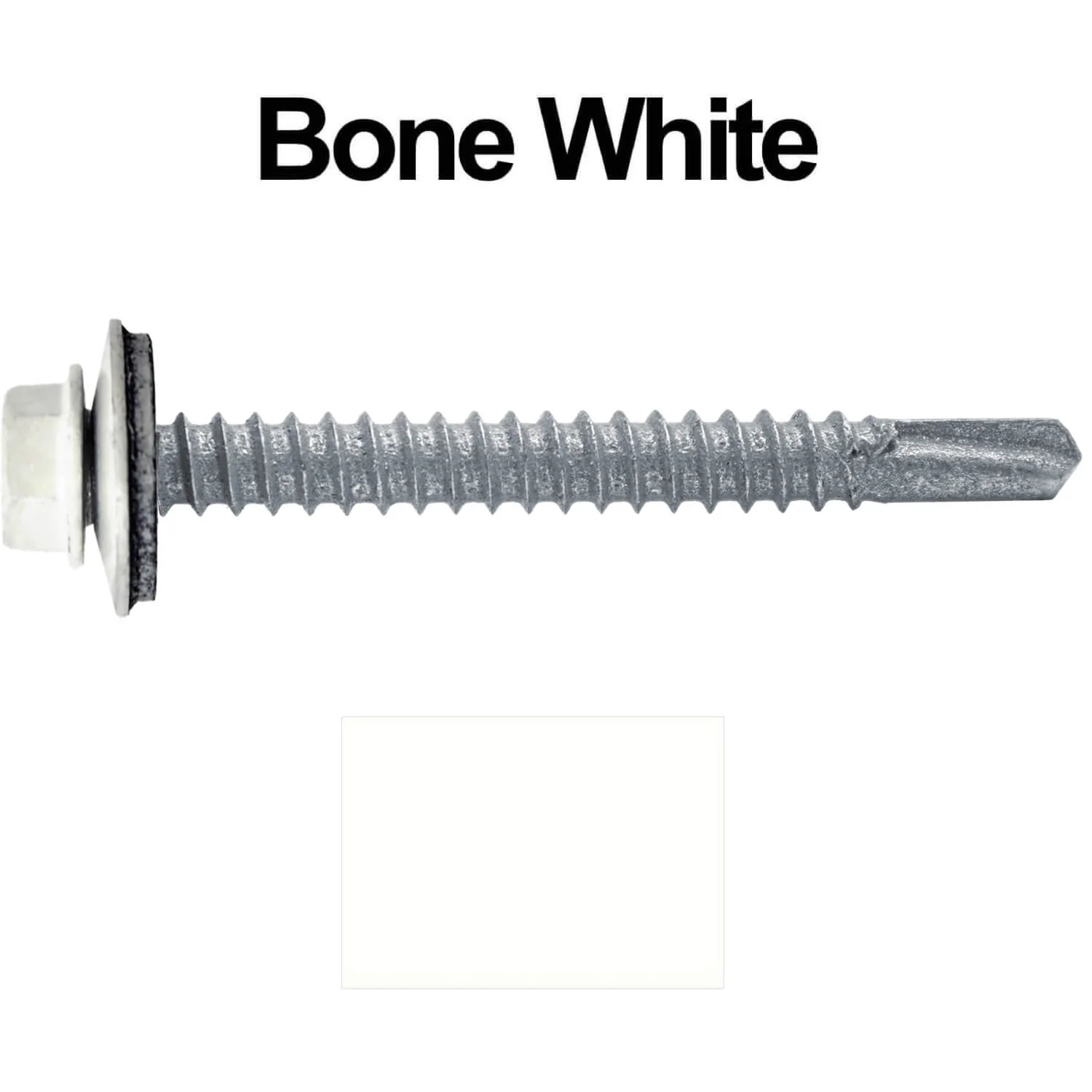 #12 x 2" Metal to Metal Type #3 Metal Roofing Screws - Hex Head Drill Point - 9/16" EPDM Washer. - Image 55
