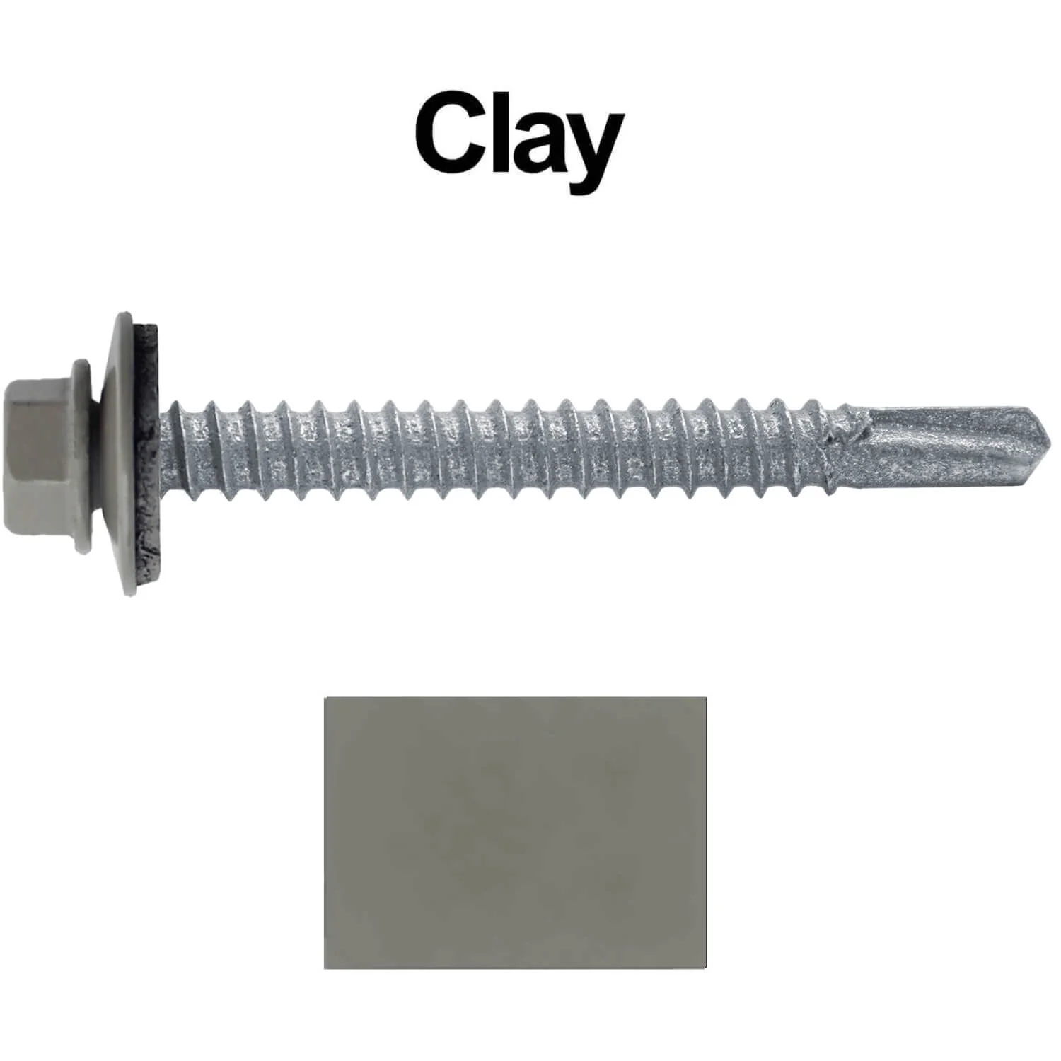 #12 x 2" Metal to Metal Type #3 Metal Roofing Screws - Hex Head Drill Point - 9/16" EPDM Washer. - Image 67