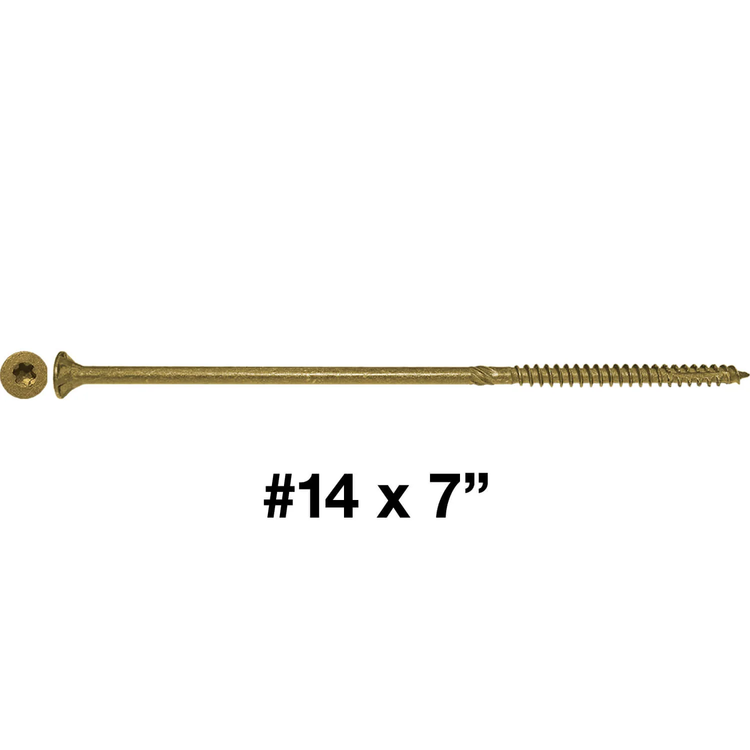 #14 x 5" - 8" Bronze Exterior Coated Wood Screws - Extra Long Bronze Wood Screw with Torx/Star Drive Head - Multipurpose Torx/Star Drive Wood Screws - Image 31