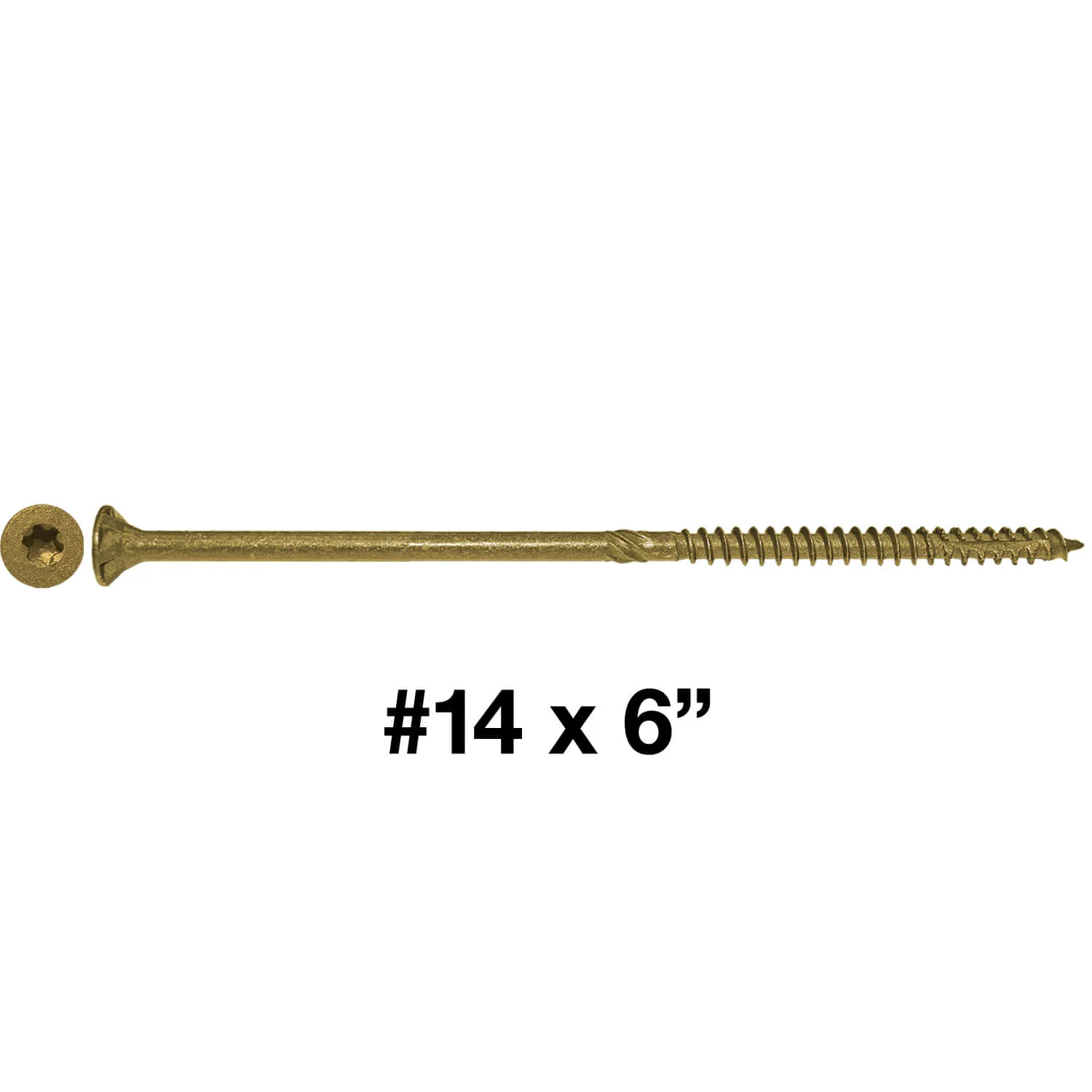 #14 x 5" - 8" Bronze Exterior Coated Wood Screws - Extra Long Bronze Wood Screw with Torx/Star Drive Head - Multipurpose Torx/Star Drive Wood Screws - Image 34