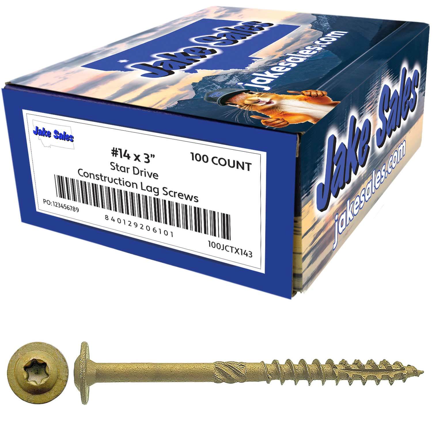 #14 Construction Lag Screws - Exterior Coated Torx/Star Drive Heavy Duty Structural Lag With Modified Truss Washer Head - Image 39