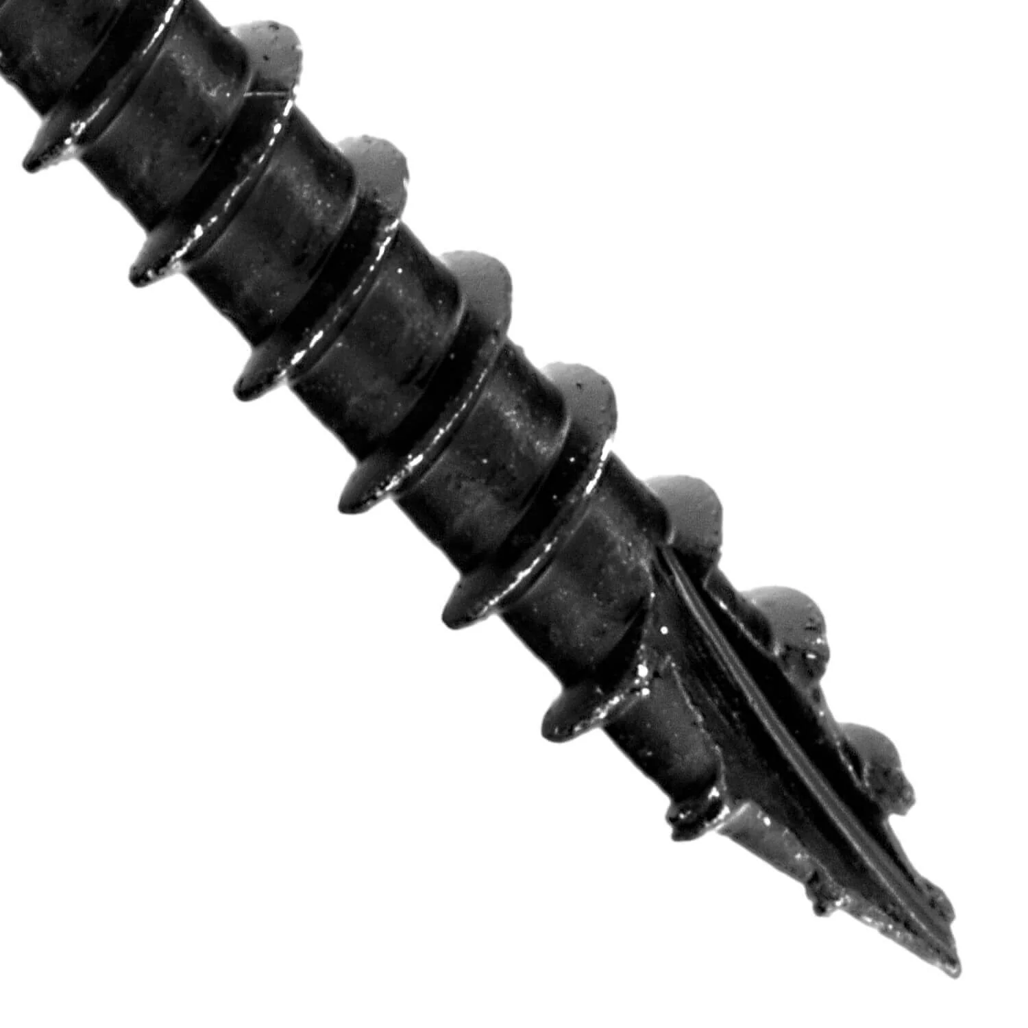#14 Heavy-Duty Black Timber, Log & Structural Wood Screws - Exterior Coated - Use for Fastening Ledger Boards, Large Timbers, Logs and more. - Image 4