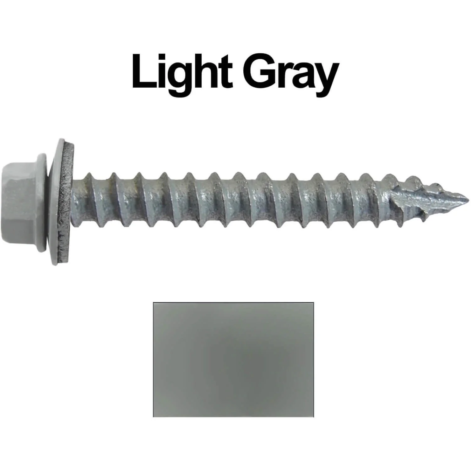 #14 x 2" Metal ROOFING SCREWS - Hex Washer Head - Self starting/self tapping - EPDM washer. Colored head. - Image 149