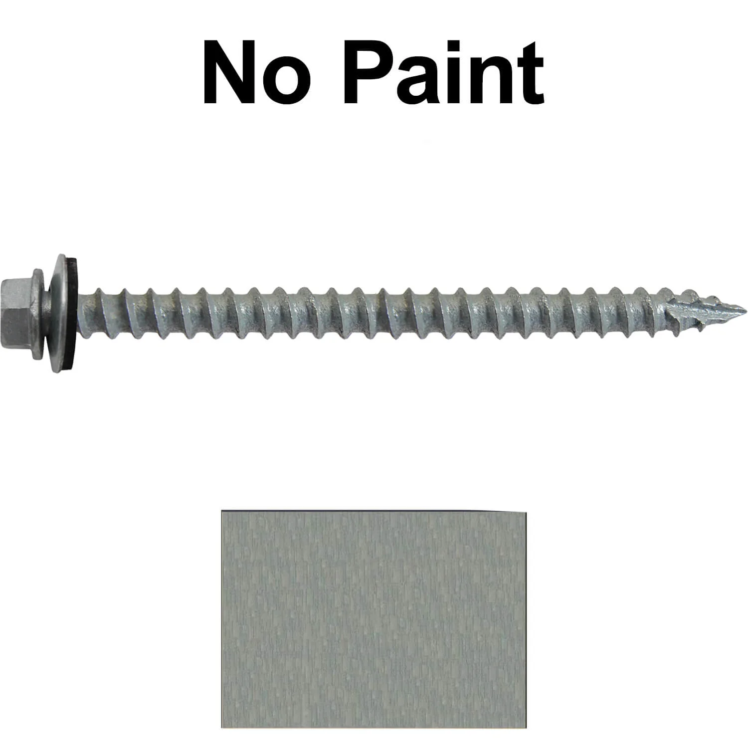 #14 x 3" Metal ROOFING SCREWS - Hex Washer Head - Self starting/self tapping - EPDM washer. Colored head. - Image 17