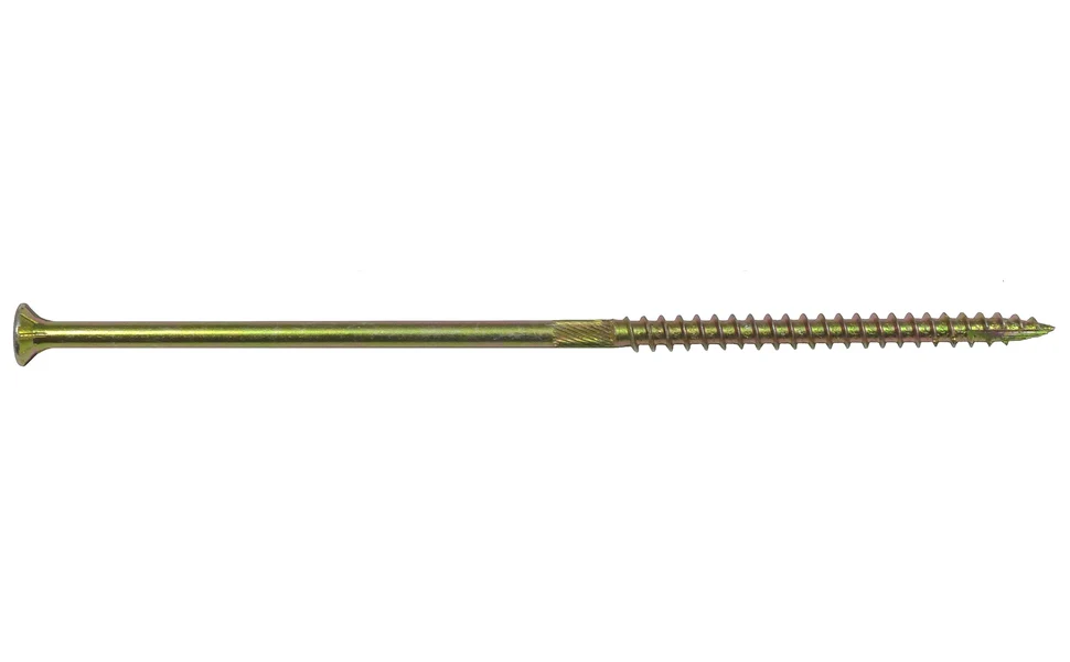 #14 x 6" Gold Star Wood Screw, T-30 Torx Drive, Flat Head - (OVERSTOCK) - Image 3