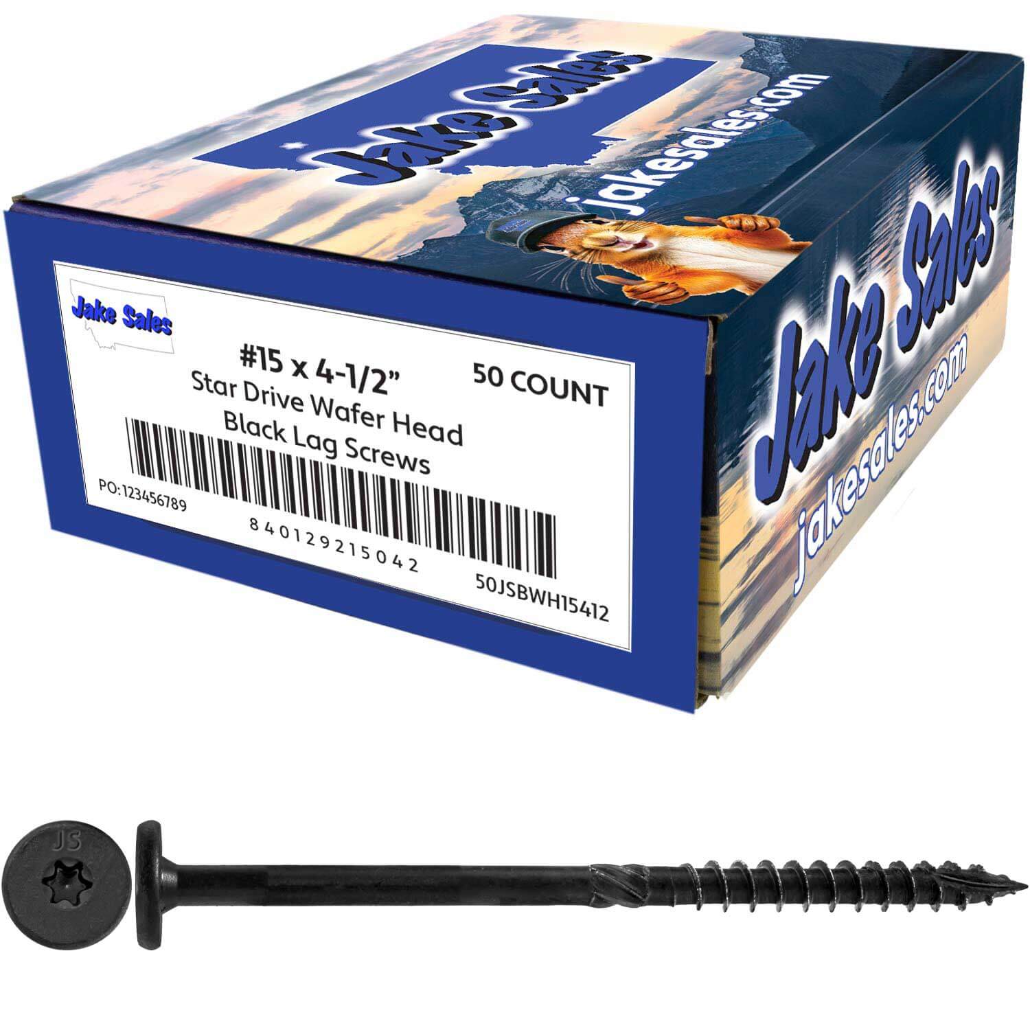 #15 Black Wafer Head Structural Lag Screws. Used for Log Construction, Timber Framing, Laminated Beams and Pole Barns Among Other Uses. T-30 Torx/Star Drive - Image 12