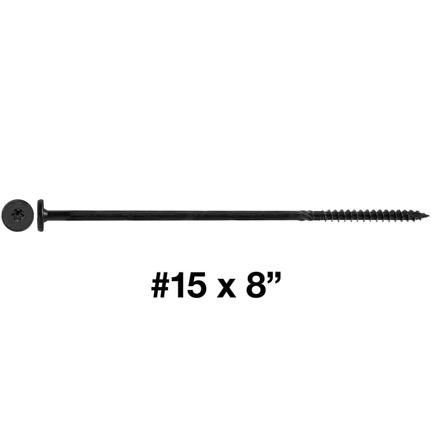 #15 Black Wafer Head Structural Lag Screws. Used for Log Construction, Timber Framing, Laminated Beams and Pole Barns Among Other Uses. T-30 Torx/Star Drive - Image 18