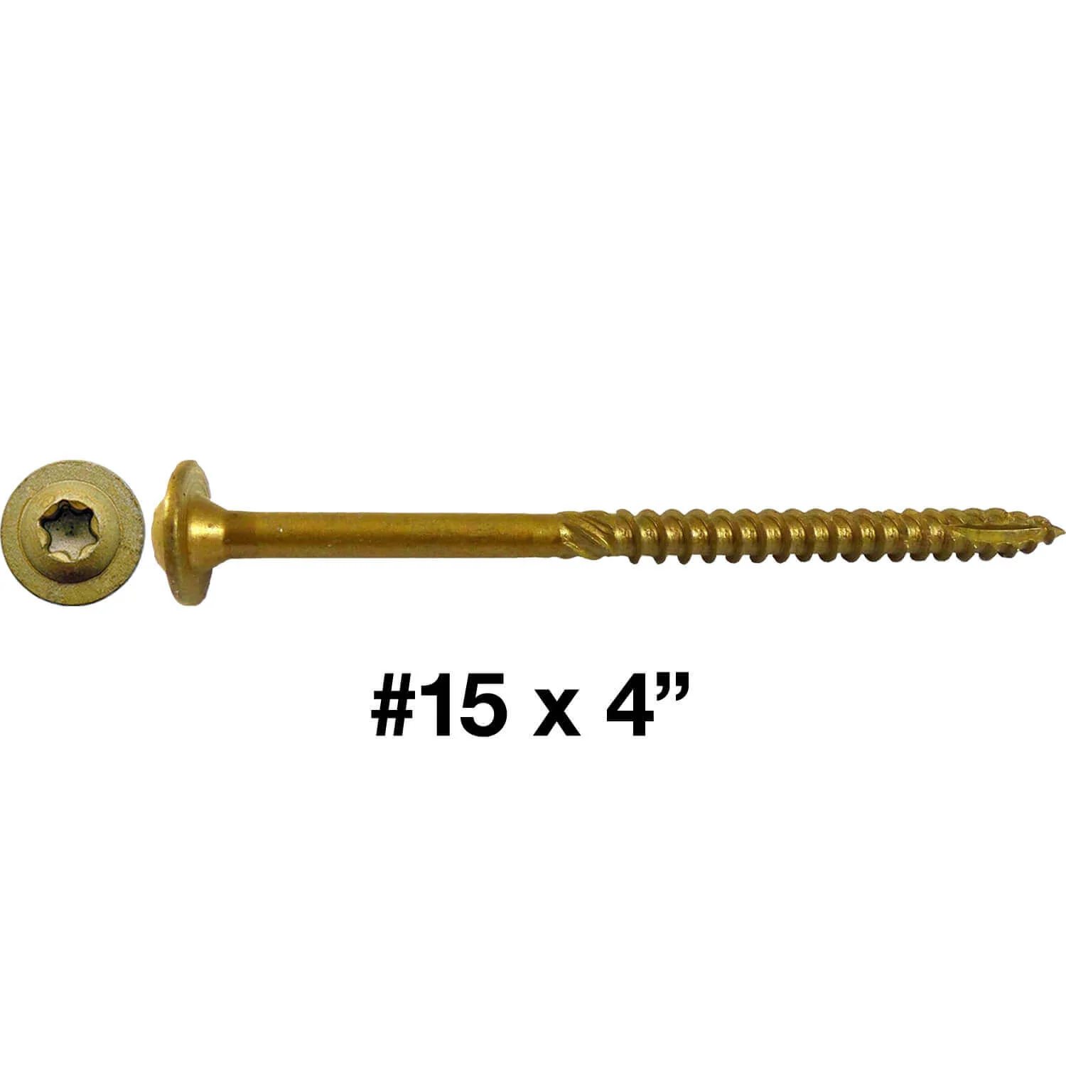 #15 Construction Lag Screw Exterior Coated Torx/Star Drive Heavy Duty Structural Lag Screw - Modified Truss Washer Head - Image 13