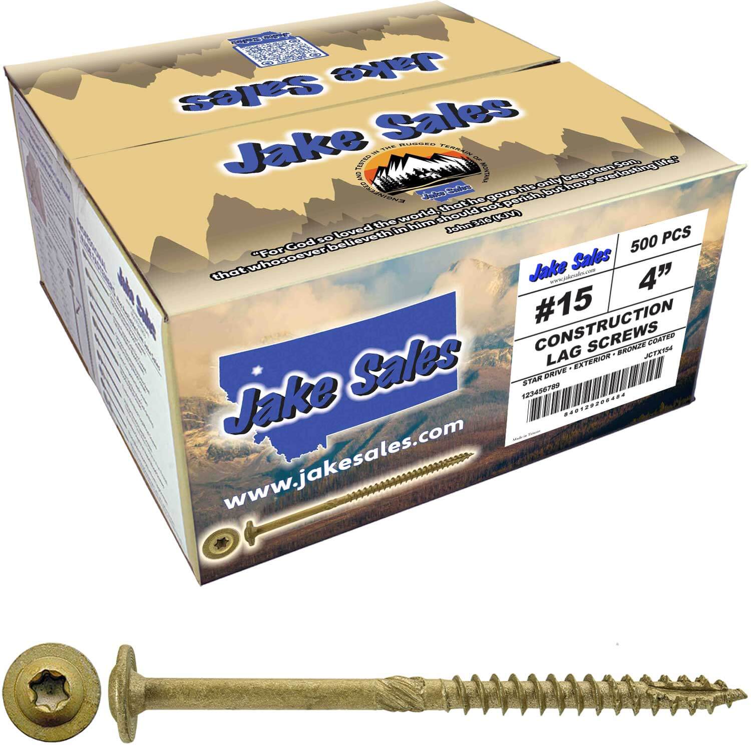 #15 Construction Lag Screw Exterior Coated Torx/Star Drive Heavy Duty Structural Lag Screw - Modified Truss Washer Head - Image 22