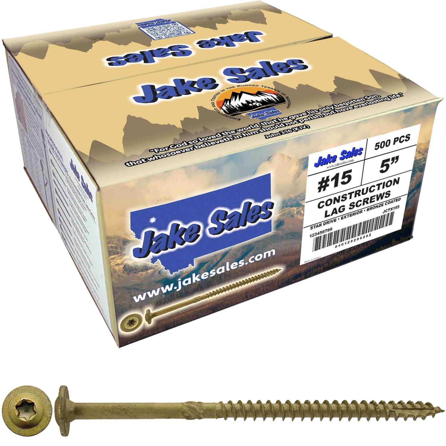 #15 Construction Lag Screw Exterior Coated Torx/Star Drive Heavy Duty Structural Lag Screw - Modified Truss Washer Head - Image 23