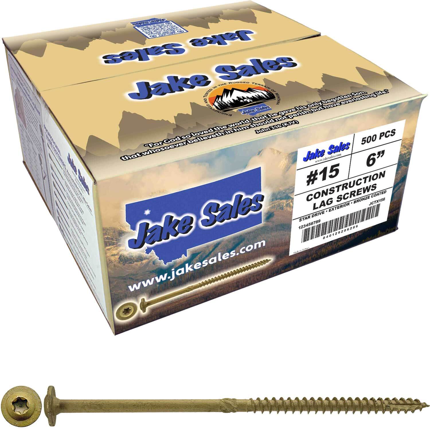 #15 Construction Lag Screw Exterior Coated Torx/Star Drive Heavy Duty Structural Lag Screw - Modified Truss Washer Head - Image 27