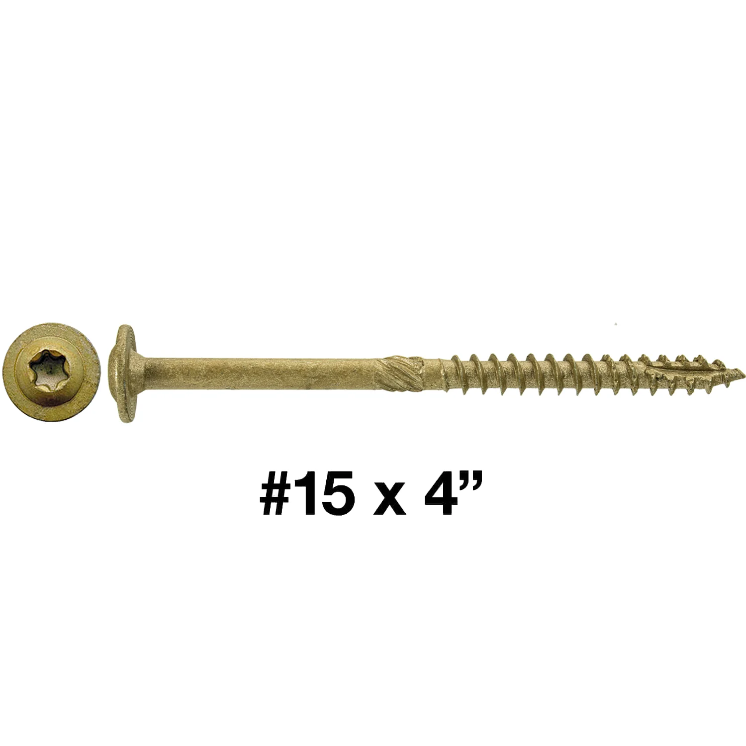 #15 Construction Lag Screw Exterior Coated Torx/Star Drive Heavy Duty Structural Lag Screw - Modified Truss Washer Head - Image 35