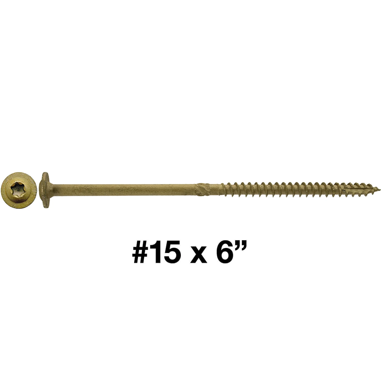 #15 Construction Lag Screw Exterior Coated Torx/Star Drive Heavy Duty Structural Lag Screw - Modified Truss Washer Head - Image 39
